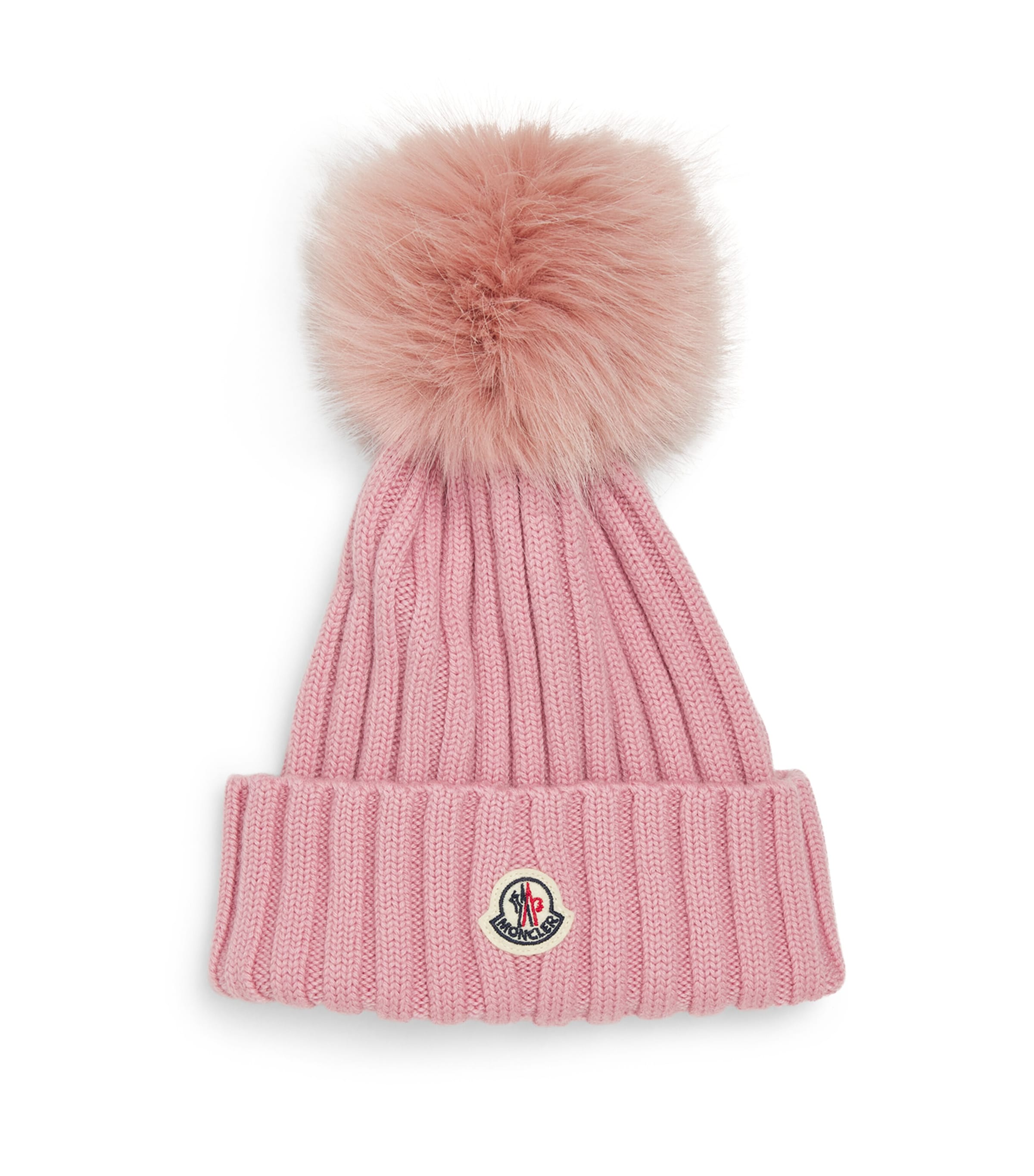 Moncler Pom Pom Beanie In Nude