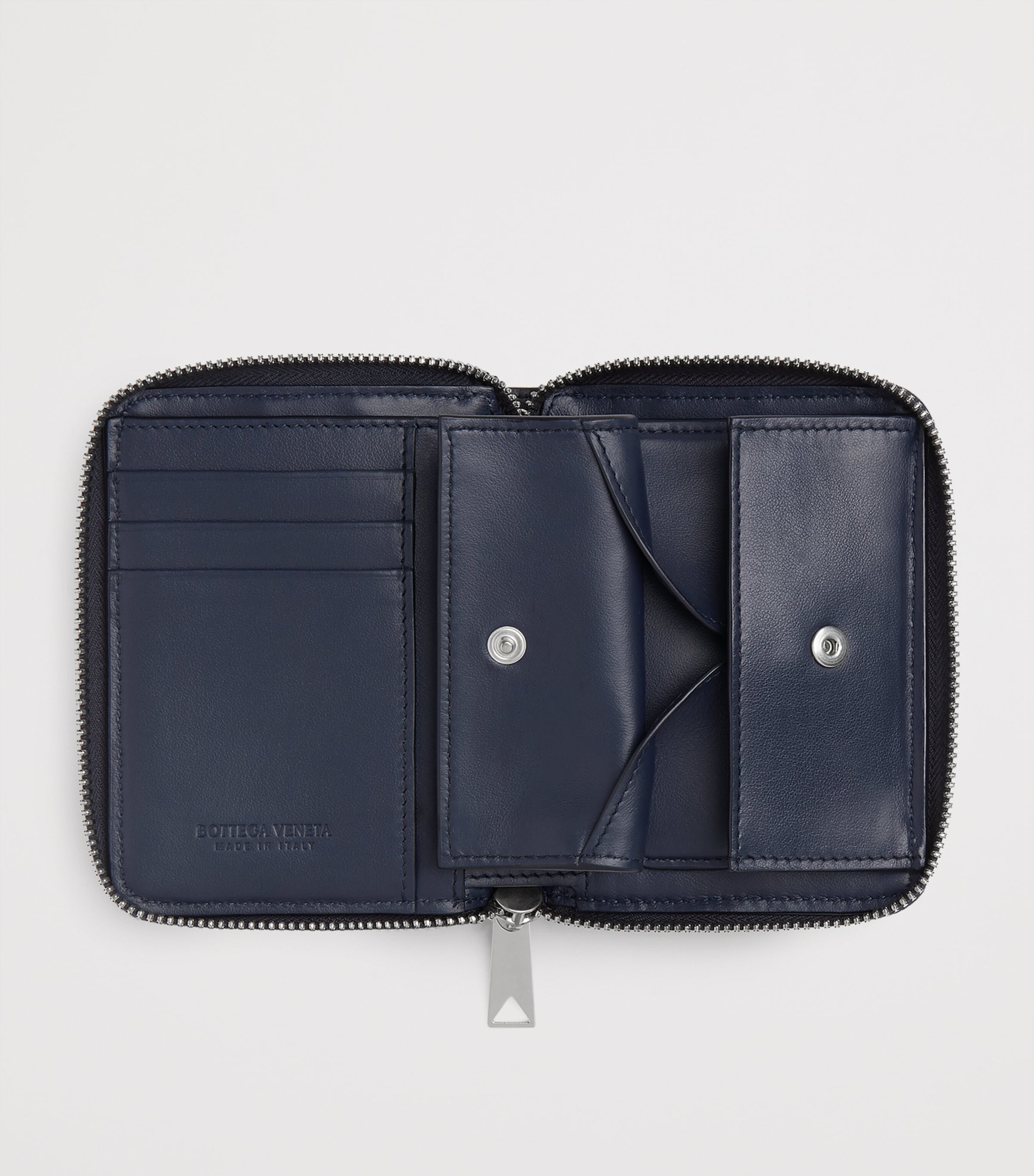 Bottega Veneta Leather Intrecciato Zip-Around Wallet Image 4