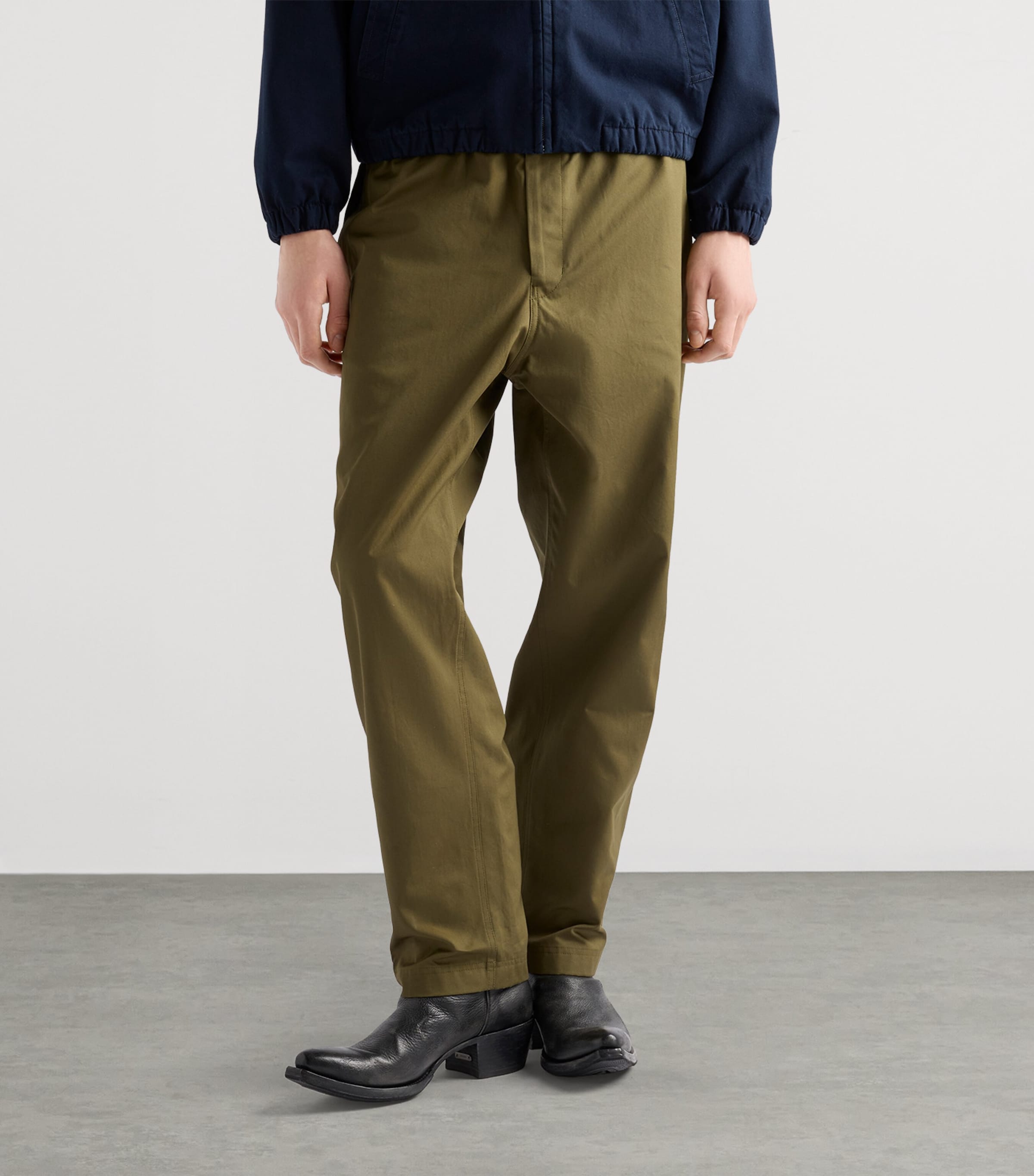 Cotton Slim Fit Trousers F0161 Image 3