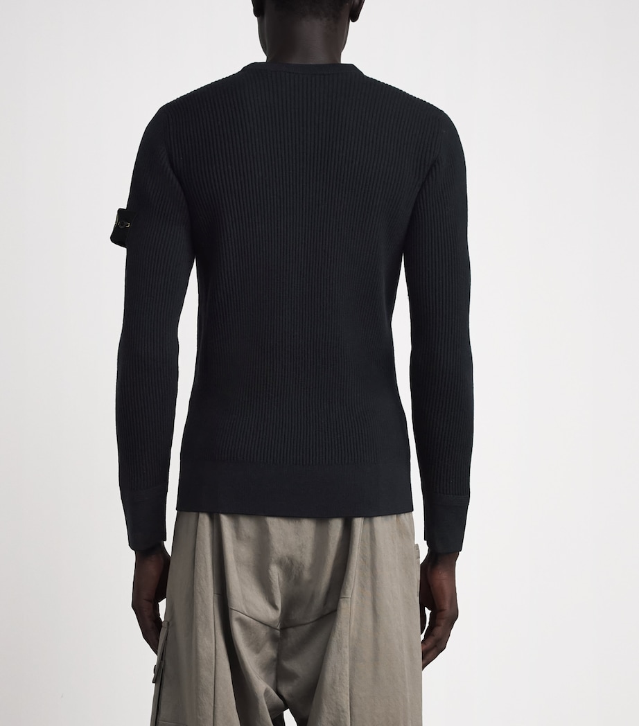 Stone Island Mens Wool Compass Sweater Image 5