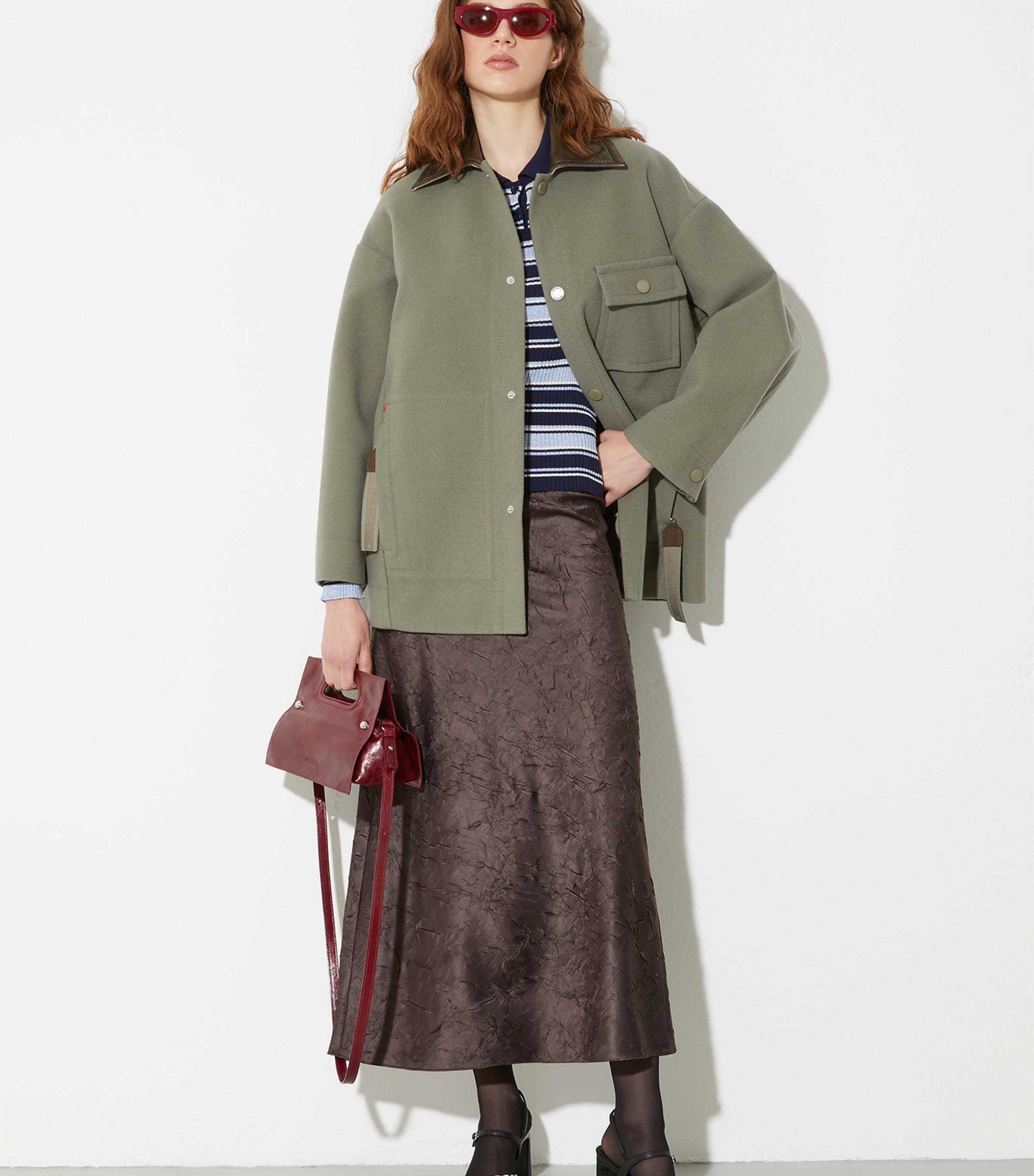 Virgin Wool Coat SAGE Image 2