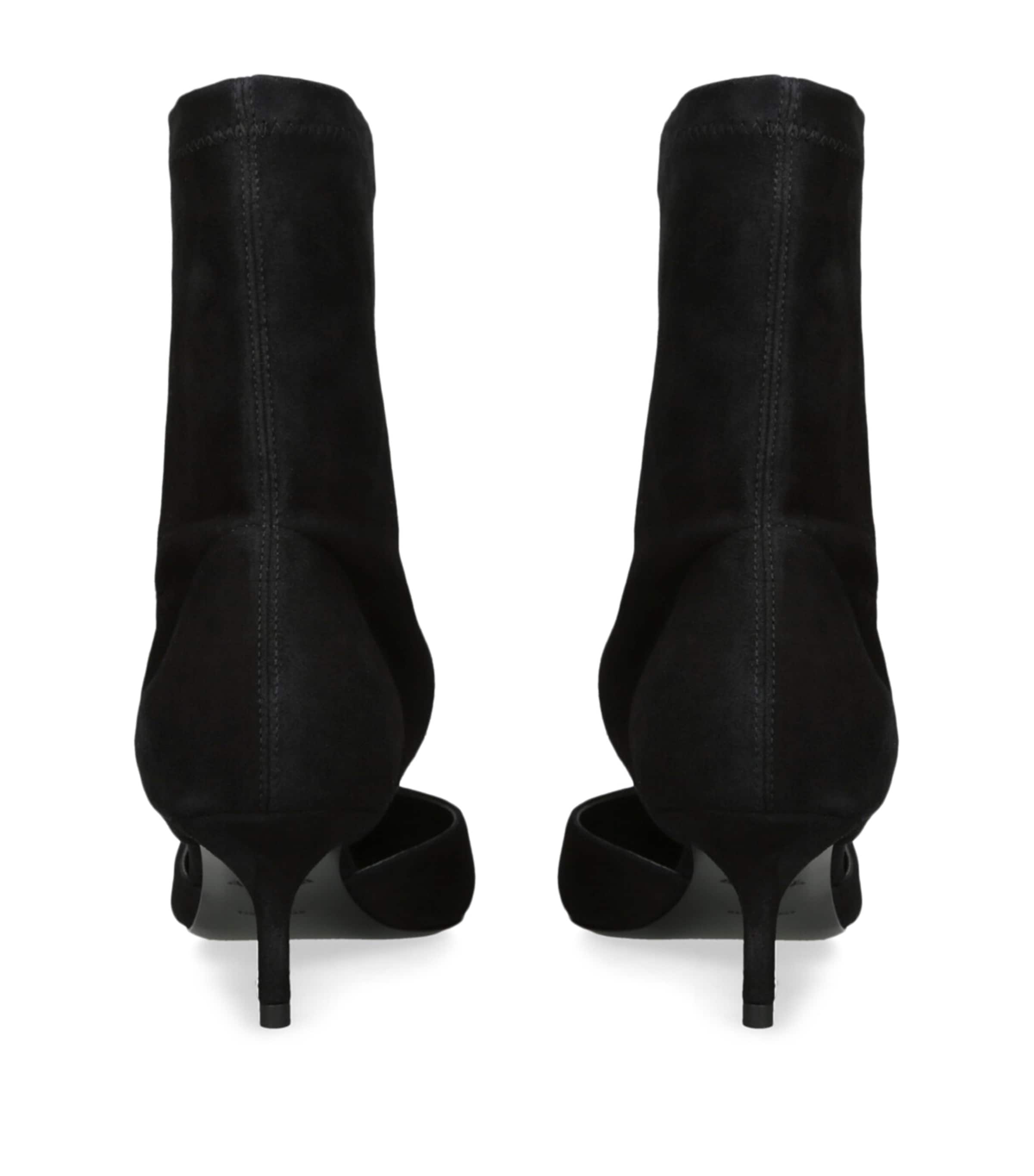 Alaïa Suede Cut-Out Ankle Boots 55 Black Image 2