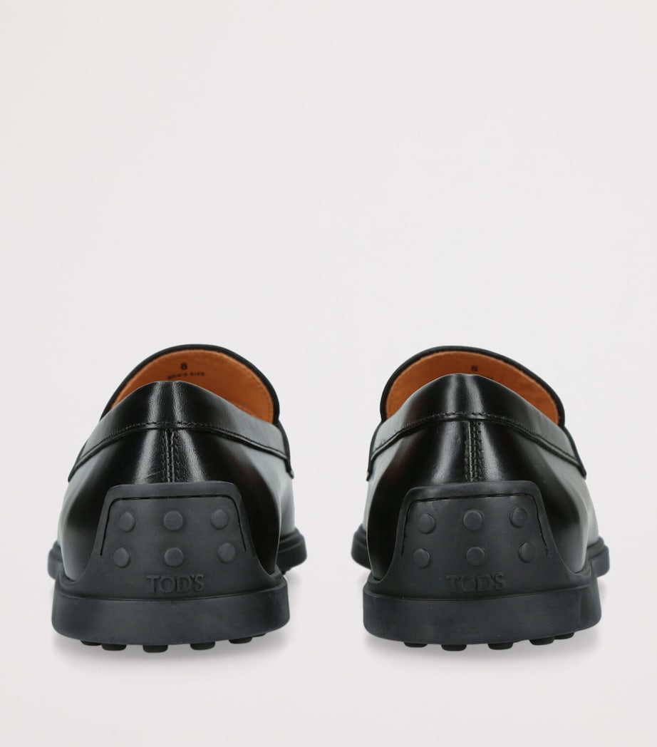 Leather Gomma Loafers BLACK Image 2