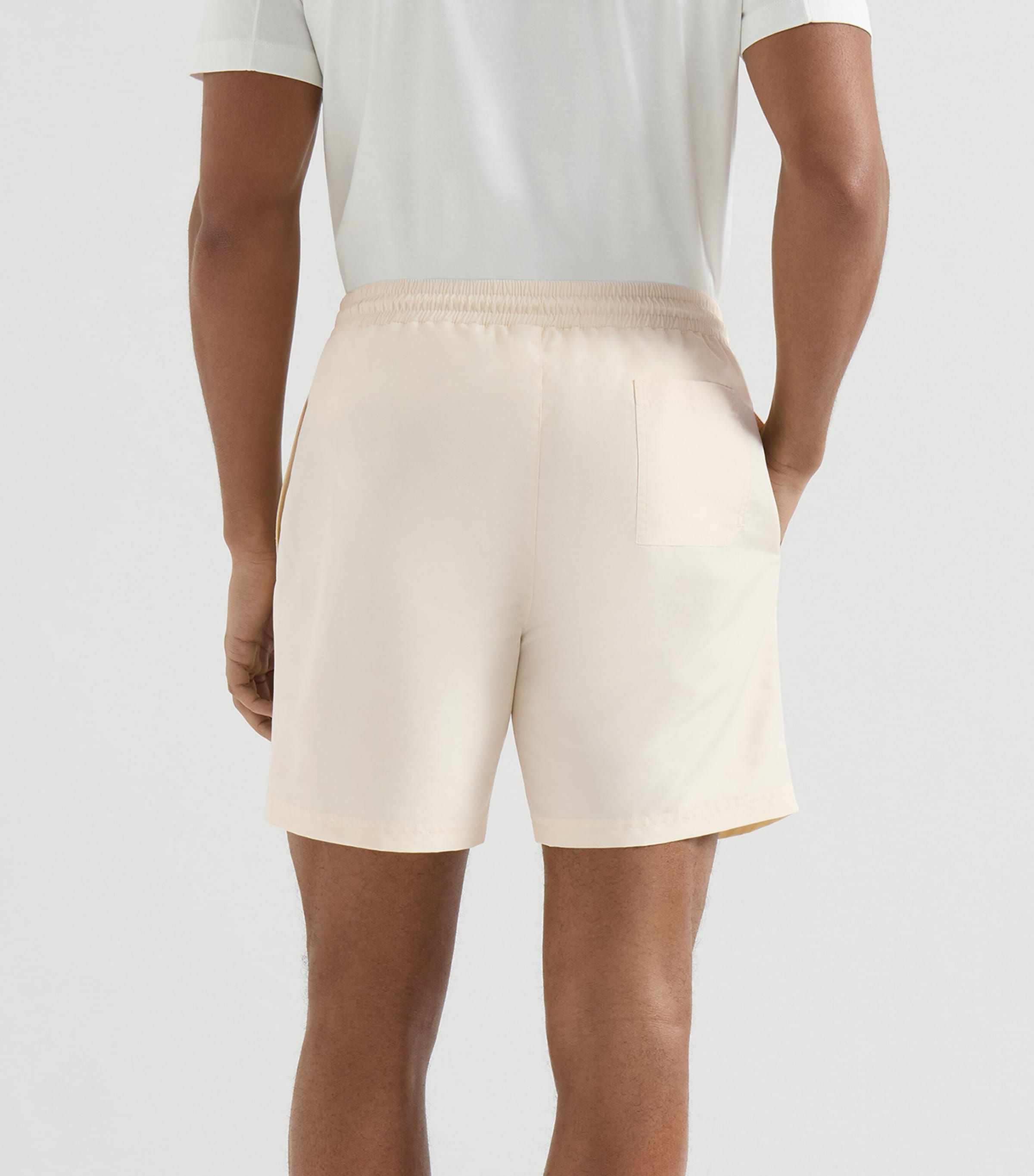 Brunello Cucinelli Mens Logo Swim Shorts Image 3