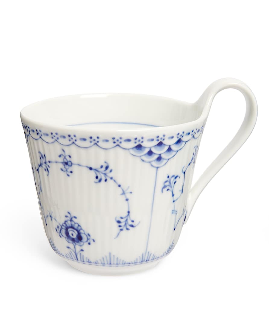 Blue Fluted Half Lace Mug BLUE Image 1