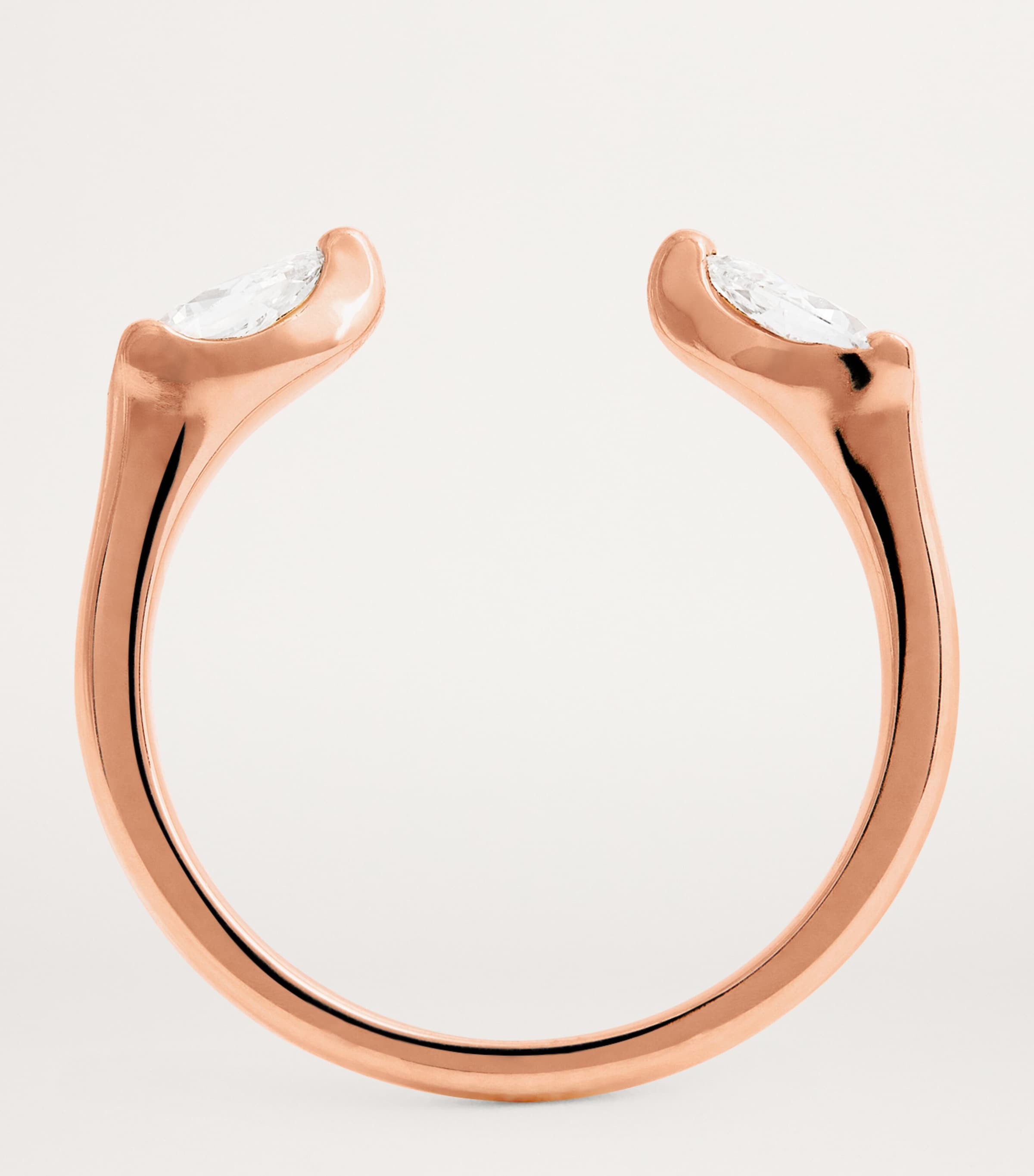 Rose Gold and Diamond Orbit Ring (Size 6) ROSE GOLD Image 3