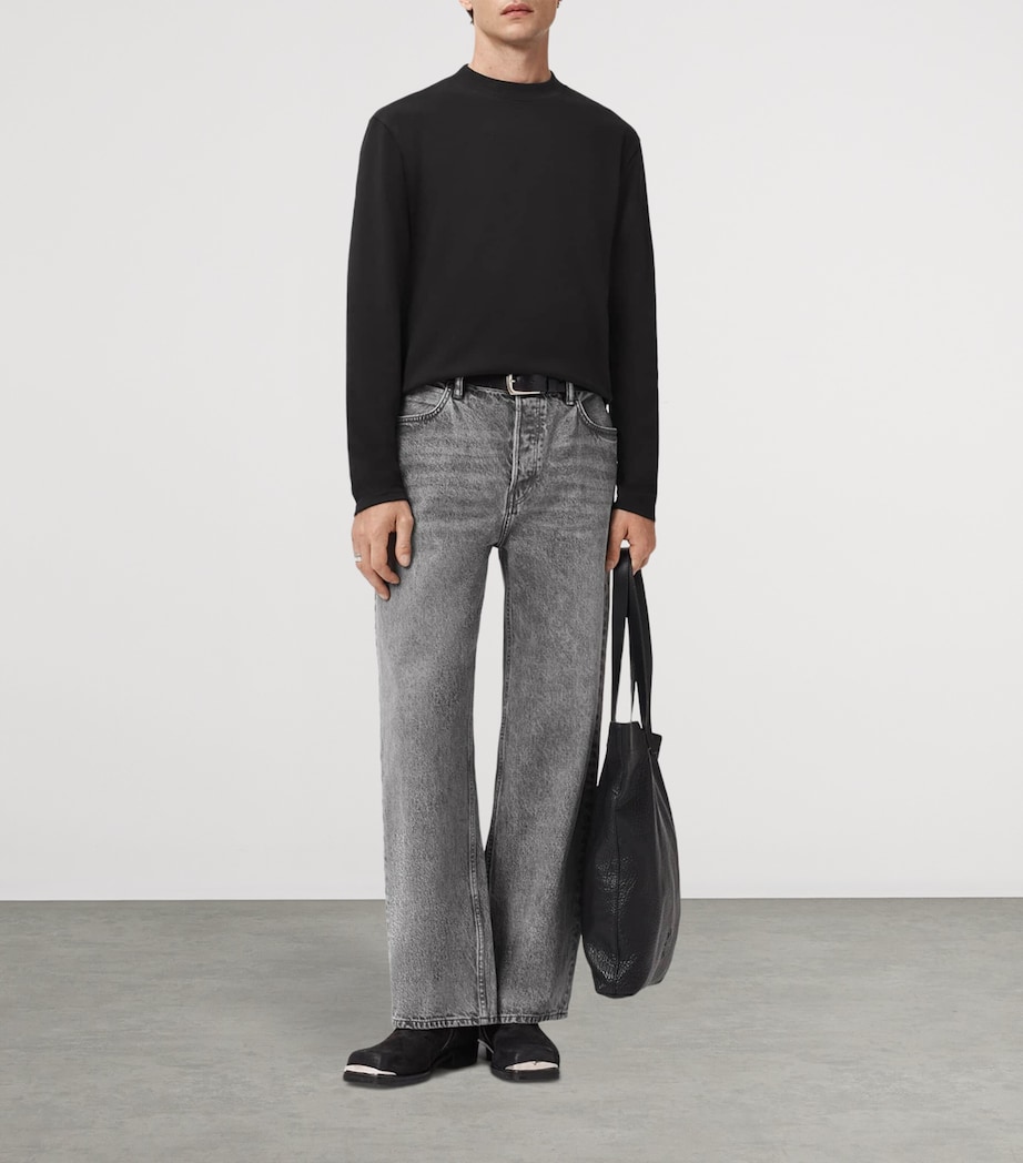 Organic Cotton Long-Sleeve Nero T-Shirt JET BLACK Image 3