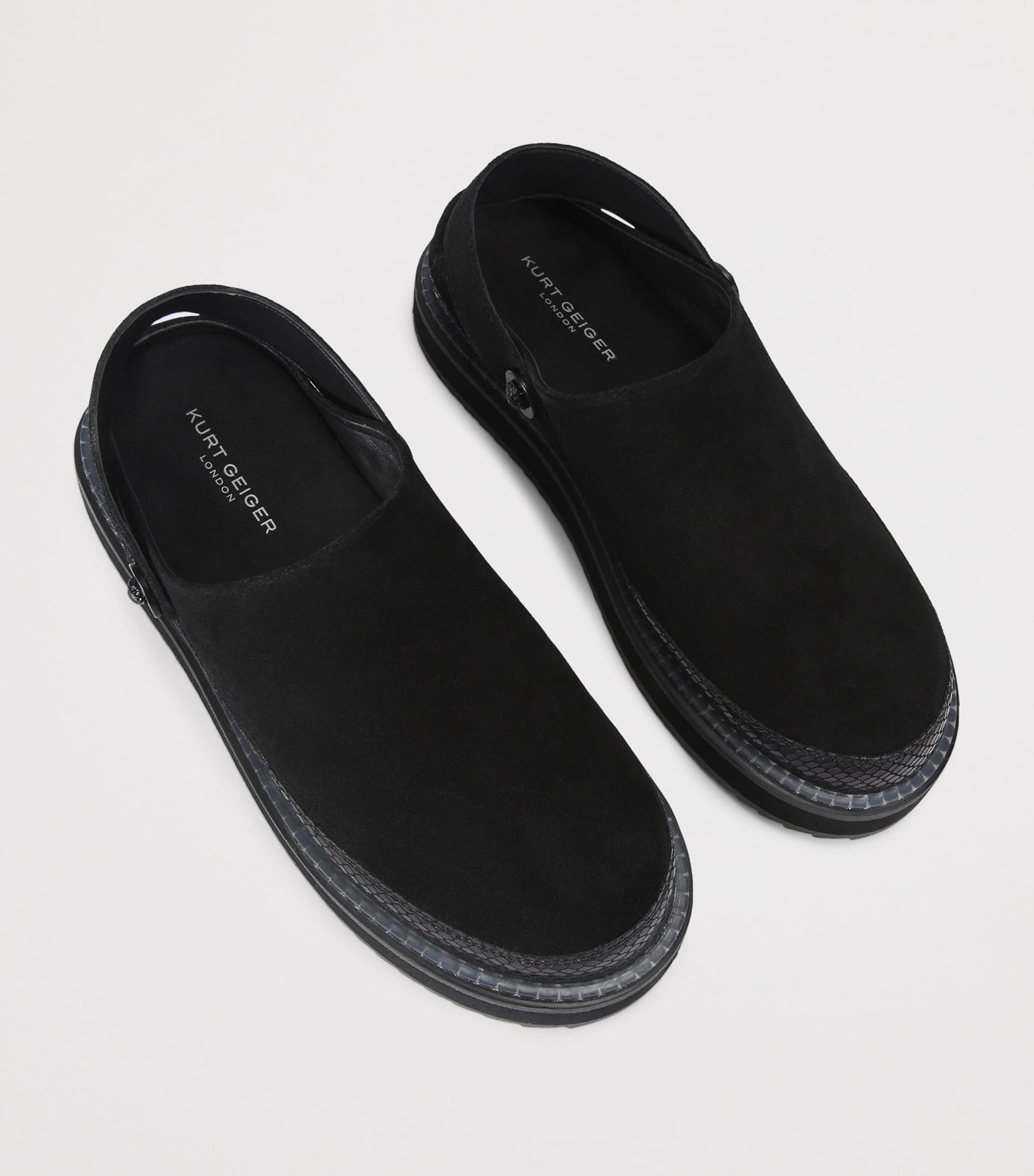 Suede Woodford Mules BLACK Image 4
