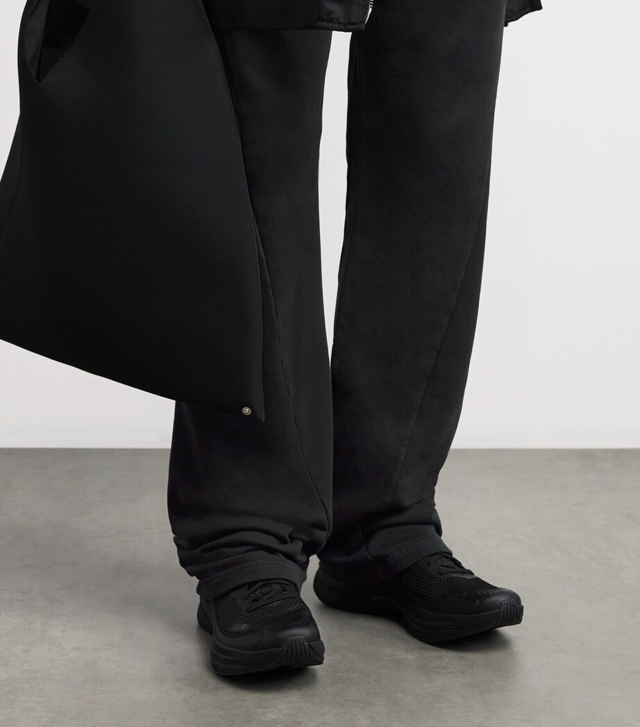 MM6 Maison Margiela Mens Cotton Twisted Sweatpants Black Image 6