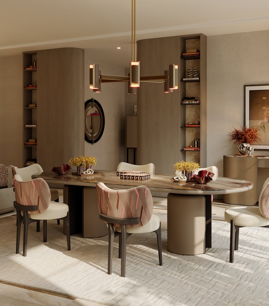 Frato Wood Amasya Dining Table Brown Image 2