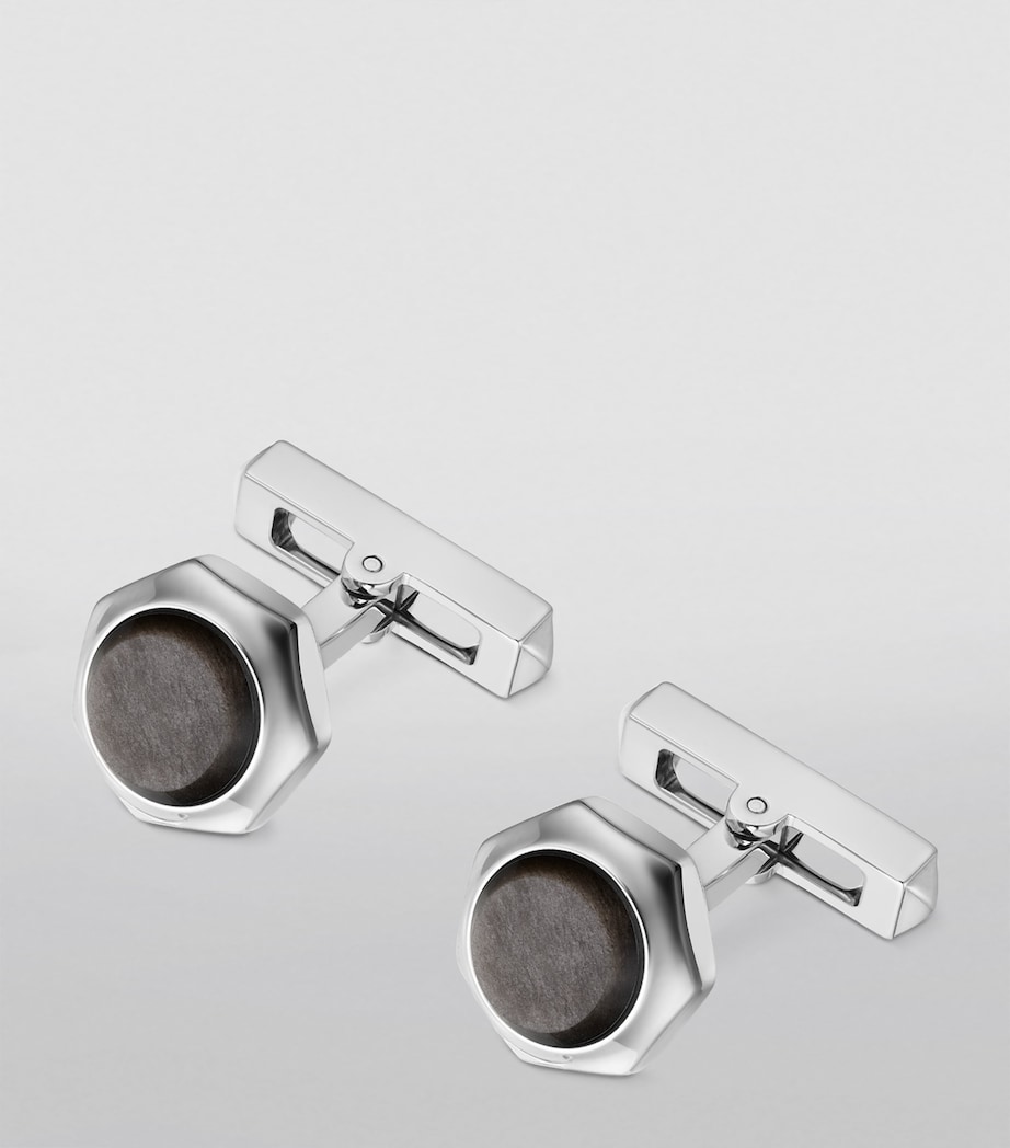 Sterling Silver Santos de Cartier Cufflinks SILVER Image 2