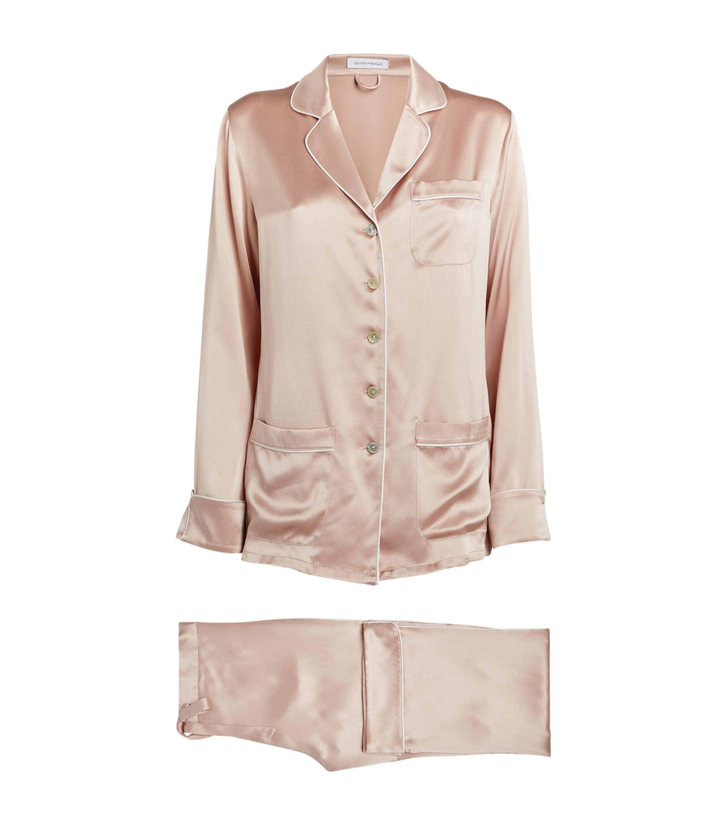 OLIVIA VON HALLE SILK COCO PYJAMA SET 