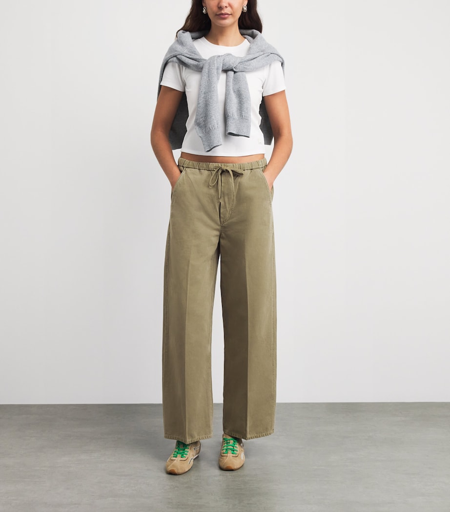 Citizens of Humanity Womens Wide-Leg Aurora Trousers Bezal Image 2