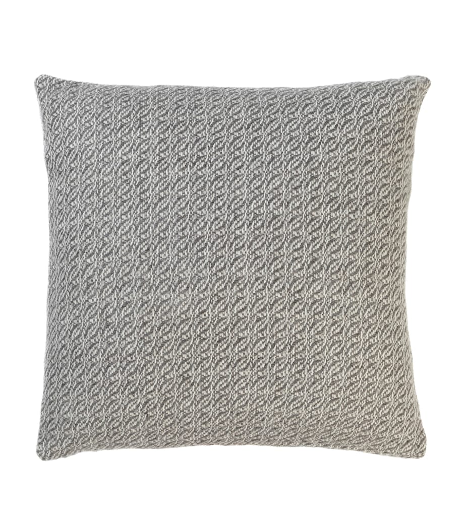 Araminta Campbell Alpaca-Blend Fern Cushion (45cm x 45cm) Grey Image 1
