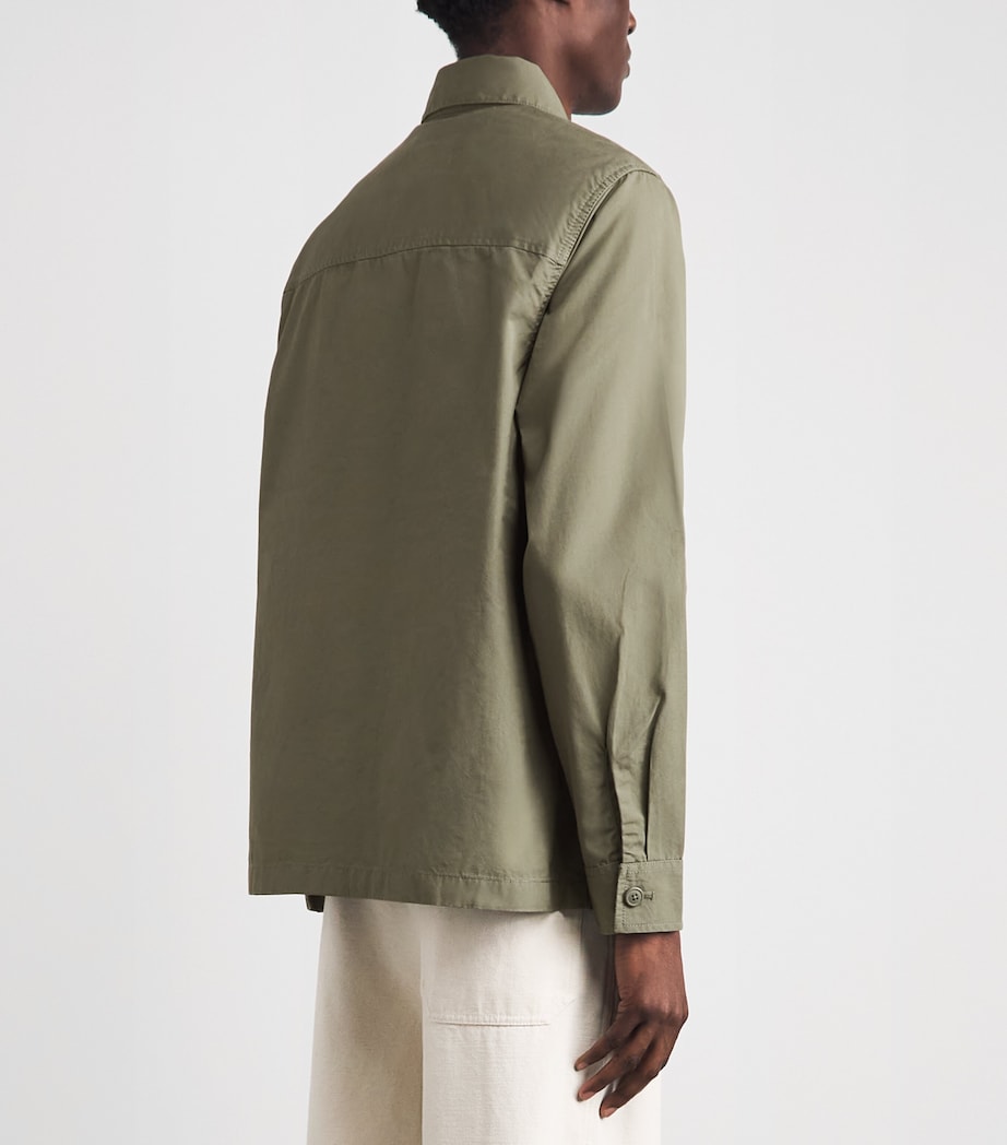 Barbour Mens Sherburn Overshirt Dusty Olive Image 5