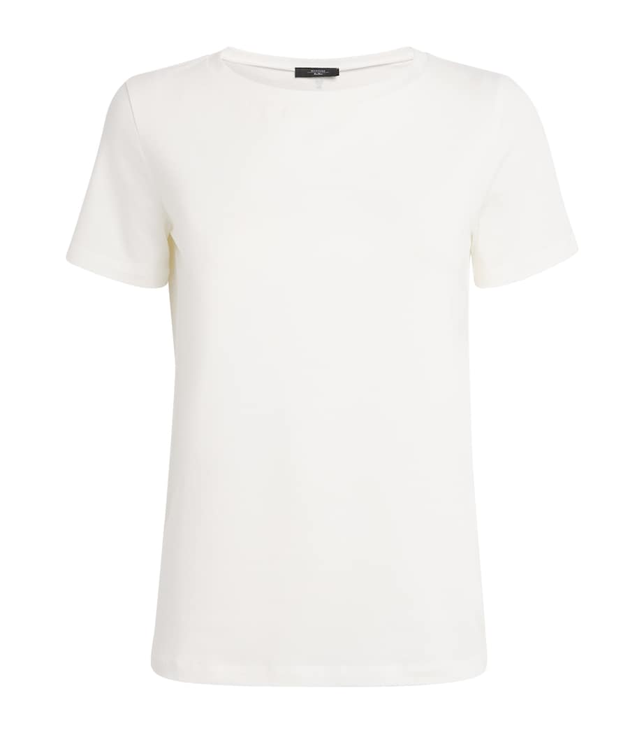 Stretch-Cotton T-Shirt WHITE Image 1