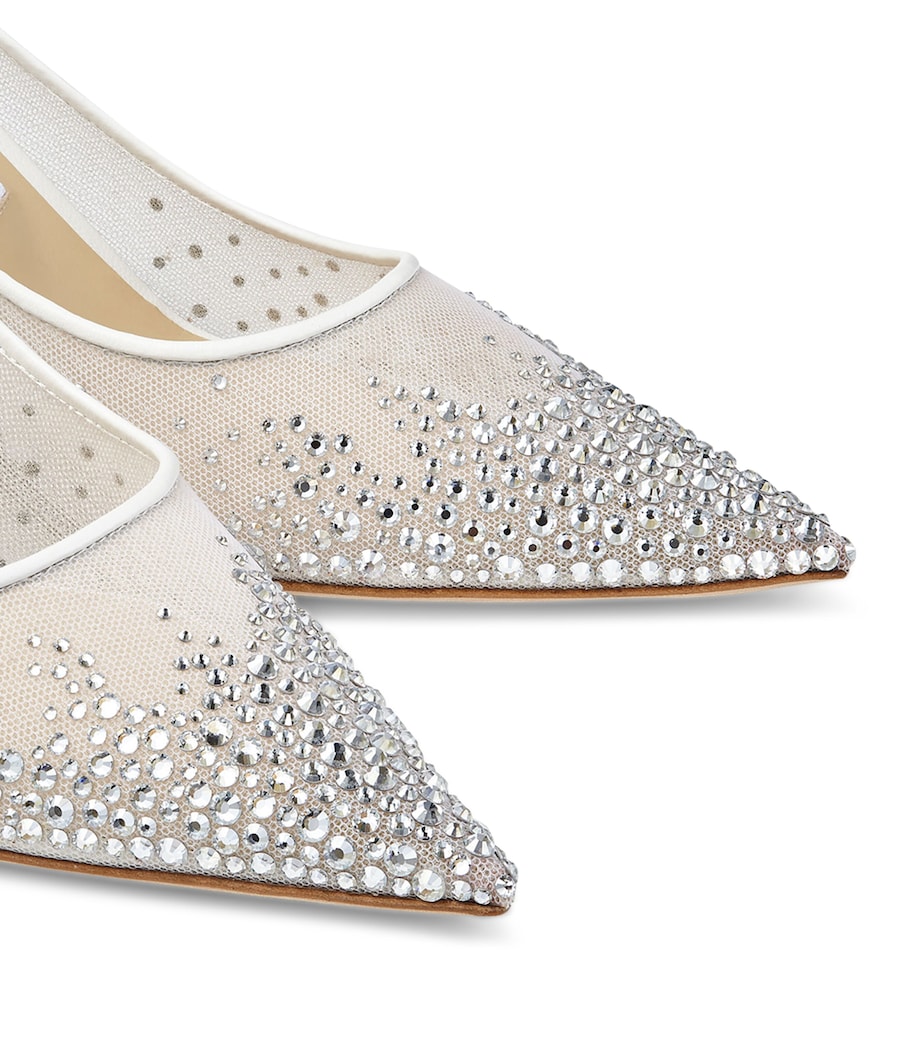 Love 85 Embellished Pumps WHITE/CRYSTAL Image 4