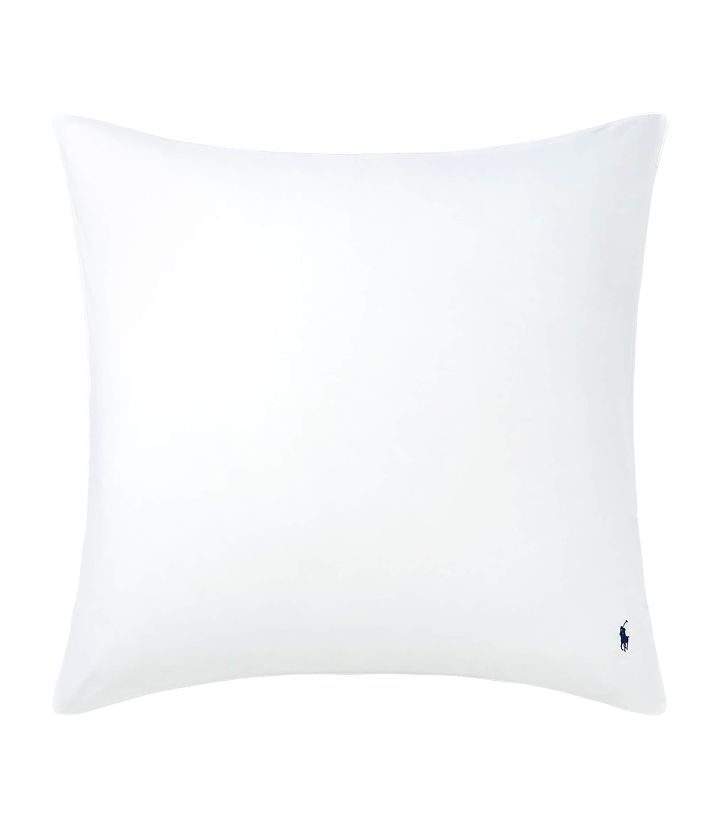 Polo Player Square Pillowcase (65cm x 65cm) WHITE Image 2