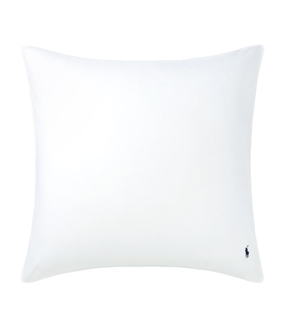 Polo Player Square Pillowcase (65cm x 65cm) WHITE Image 2