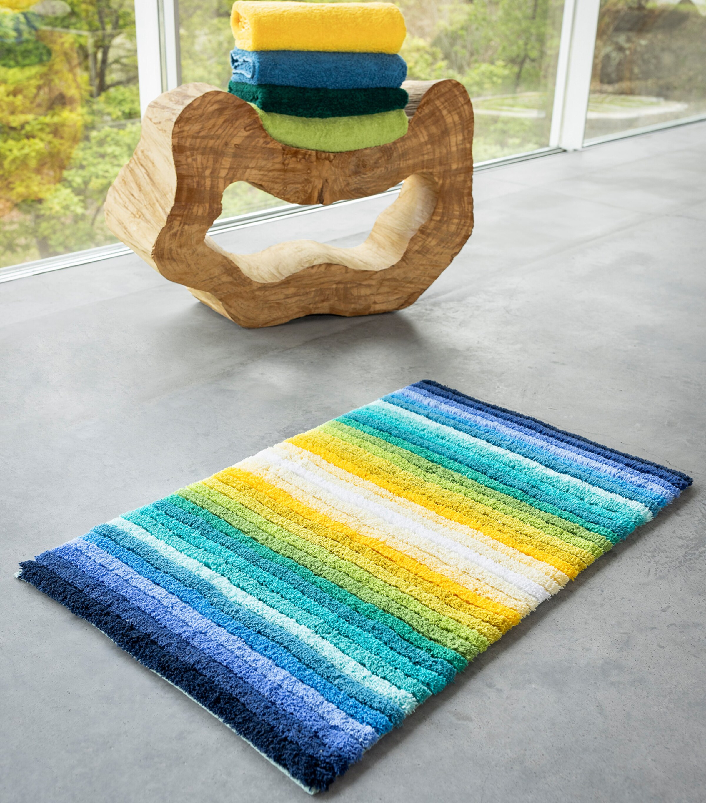 Egyptian Cotton Santa Cruz Bath Mat (60cm x 100cm) 302 LAGOON Image 4