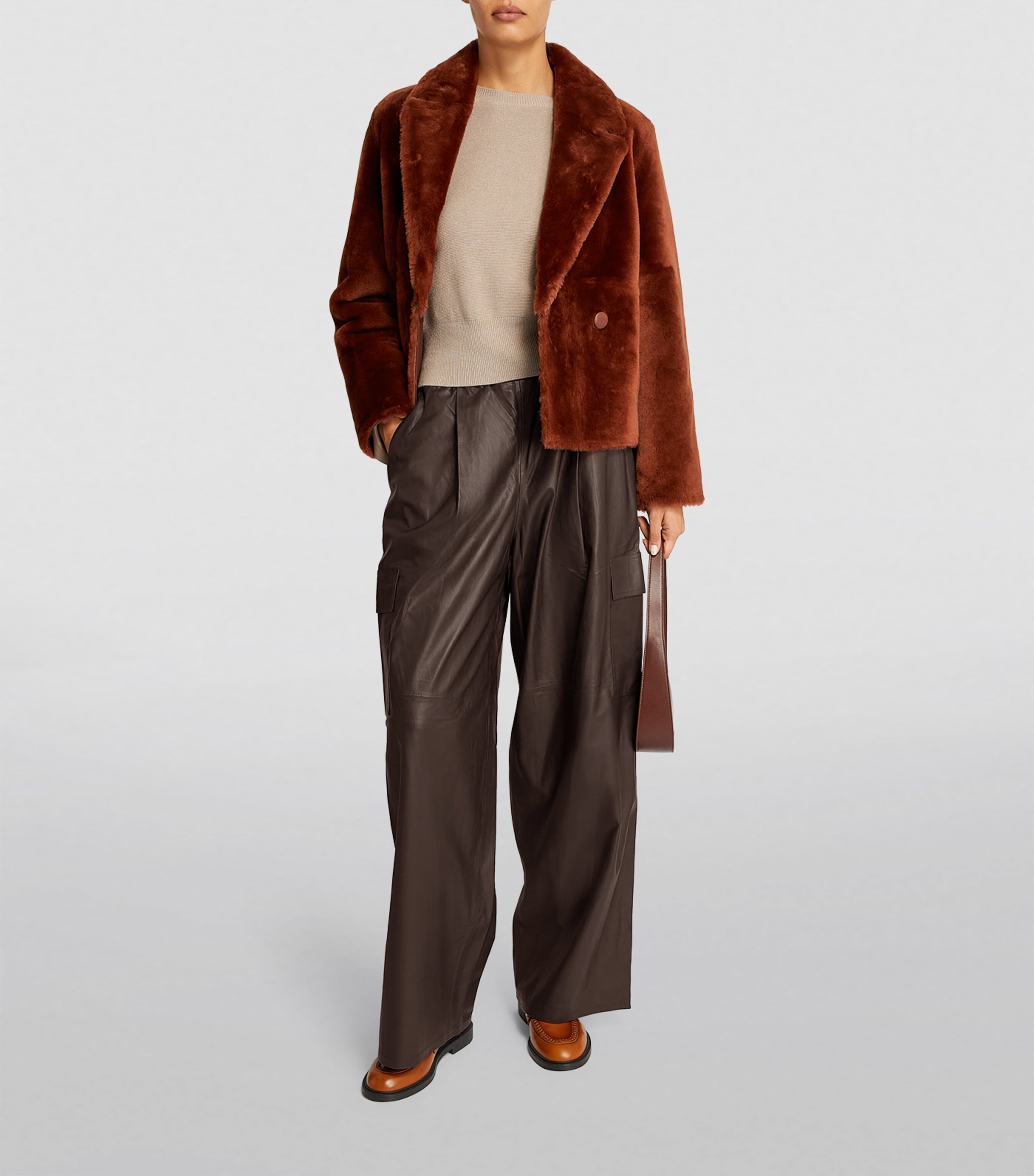 Leather Cargo Trousers A2009 Image 2