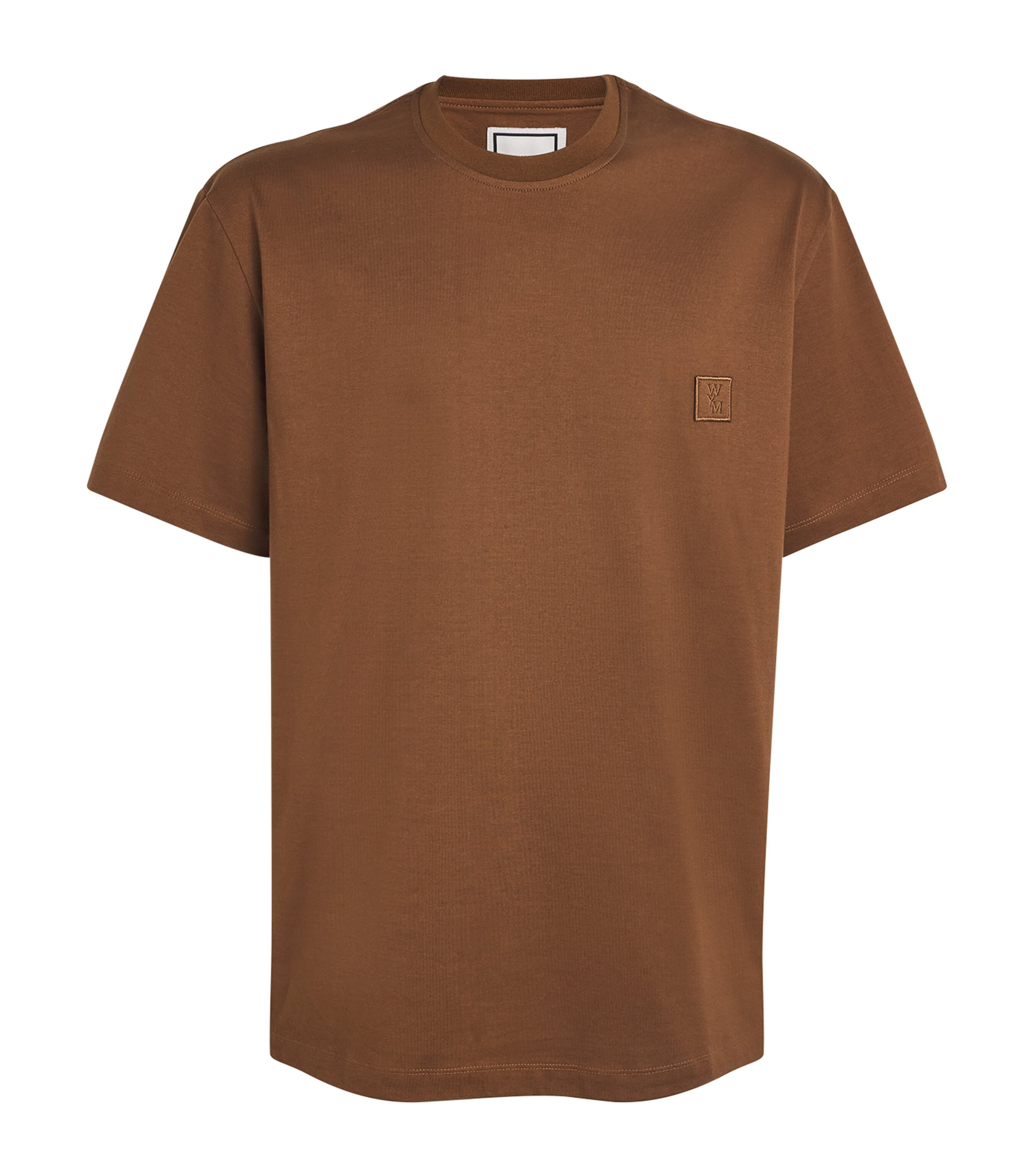 Wooyoungmi Cotton Patch Back Logo T-shirt In Brown