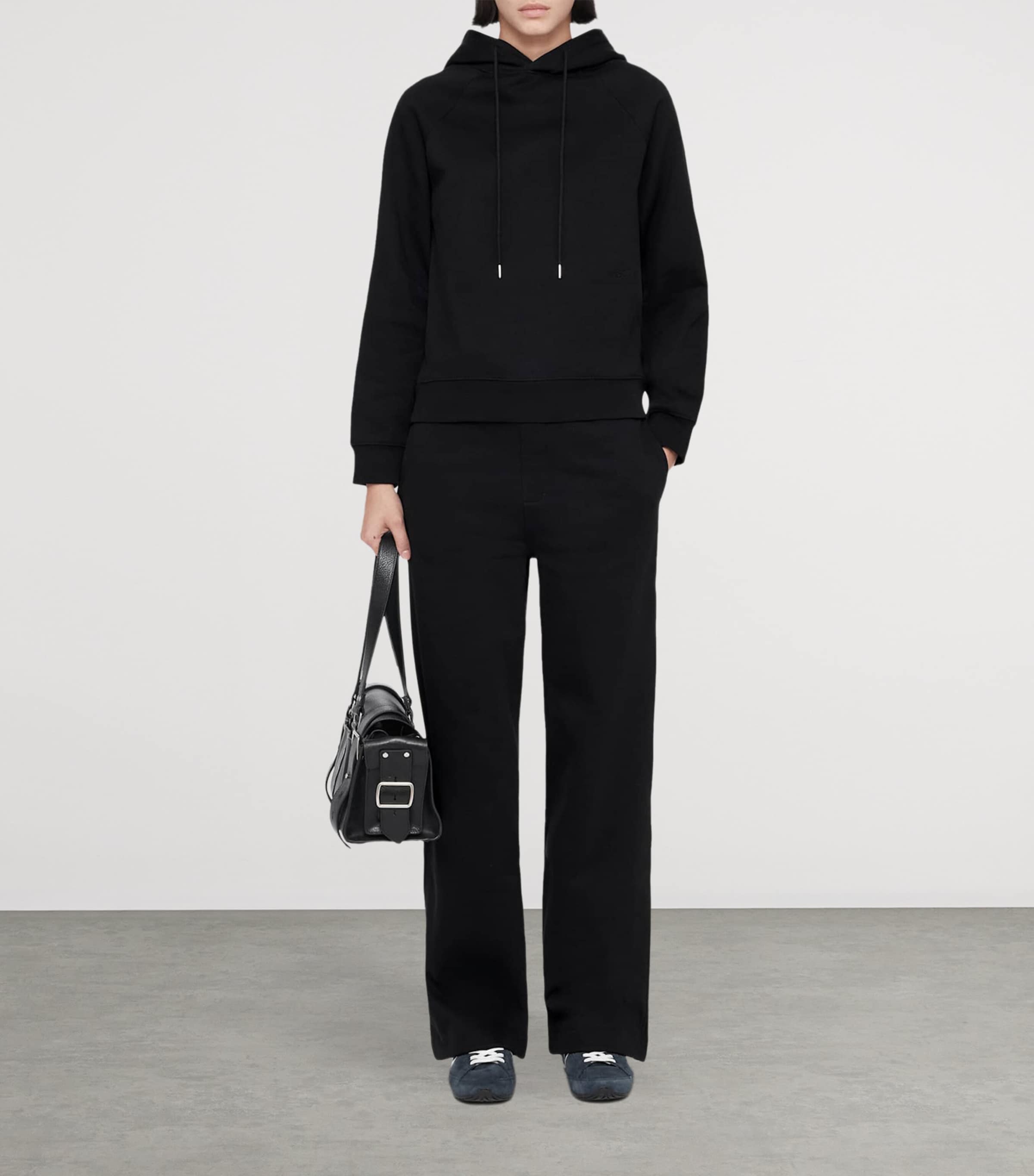 AllSaints Womens Lily Sweatpants Jet Black Image 5