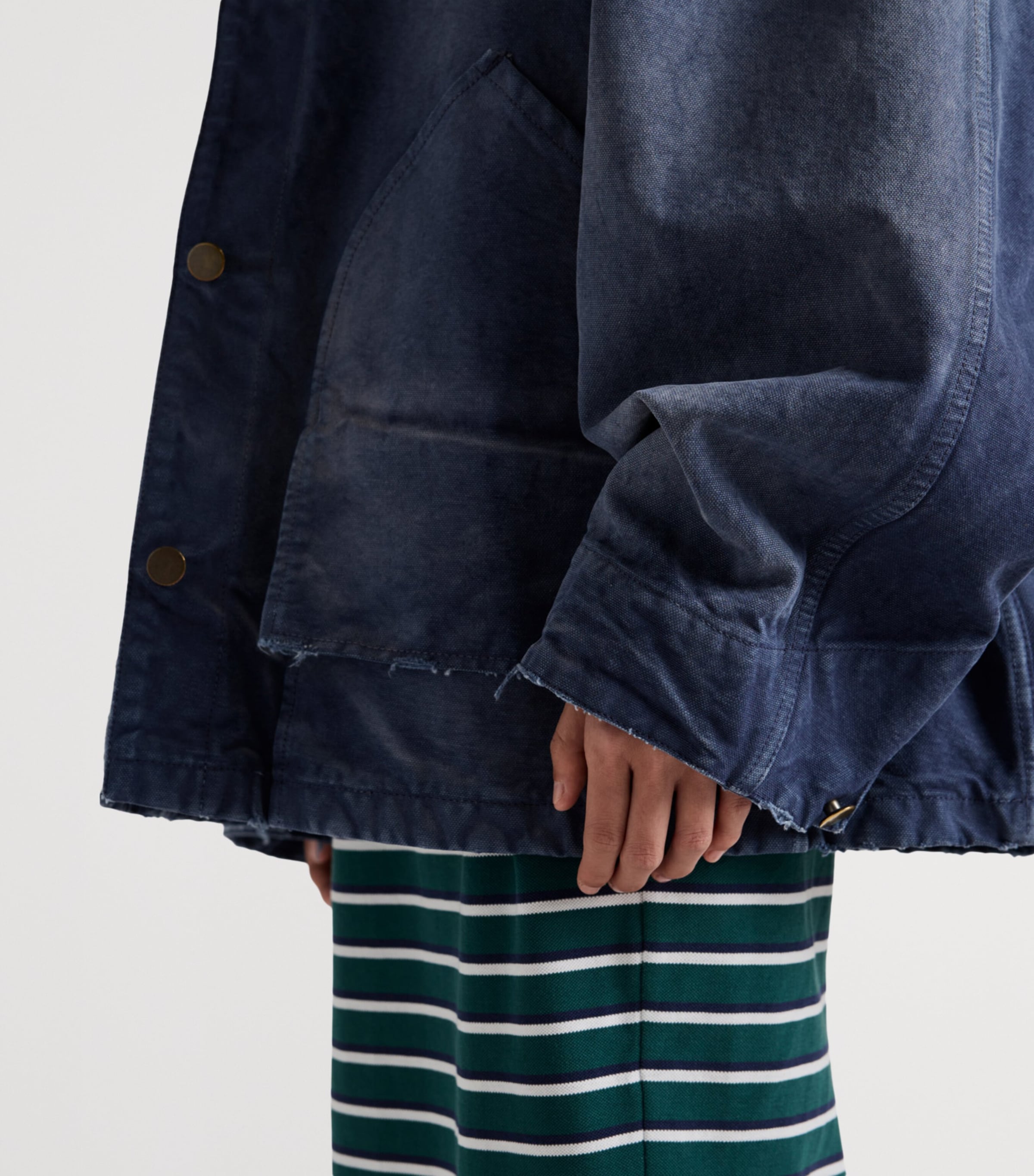 Canvas Trucker Jacket F0124 Image 3