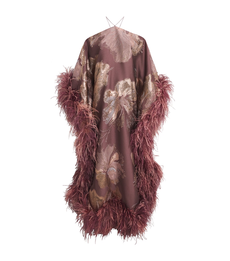 Taller Marmo Womens Sza Sza Bloom Kaftan Maxi Dress Mauve Image 1