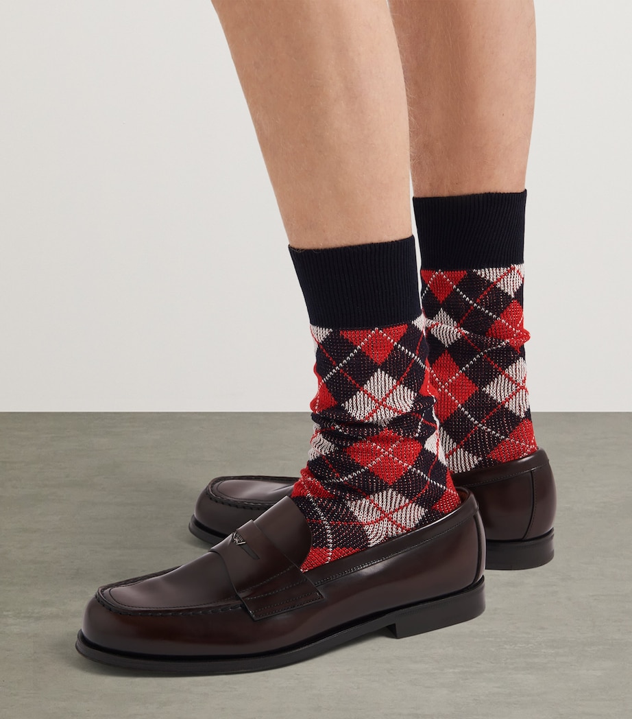 Brushed Leather Loafers F0038 Image 4