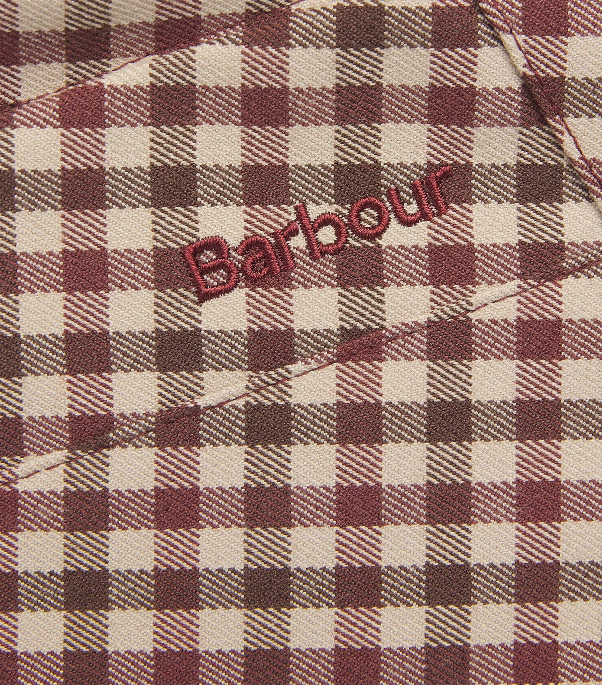 Barbour Womens Showerproof Audrey Jacket Cranberry/brwn Gnghm Image 6