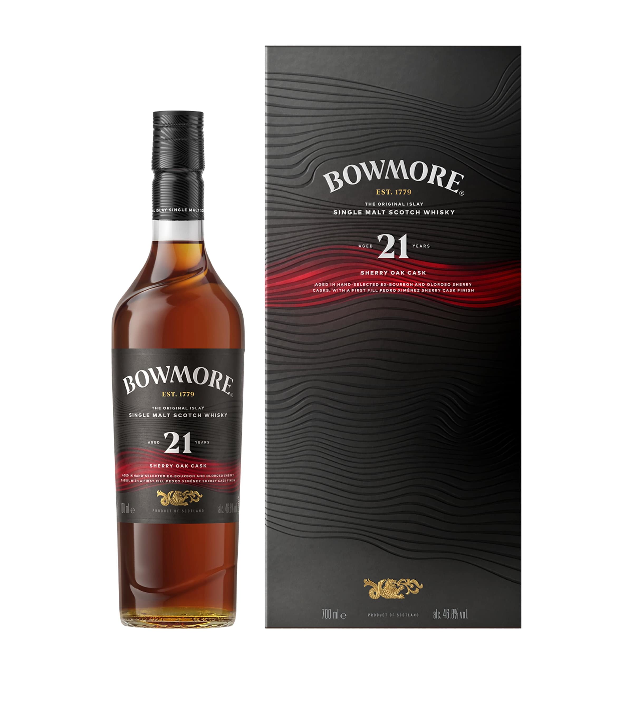 Bowmore 21-Year-Old Sherry Oak Cask Single-Malt Scotch Whisky