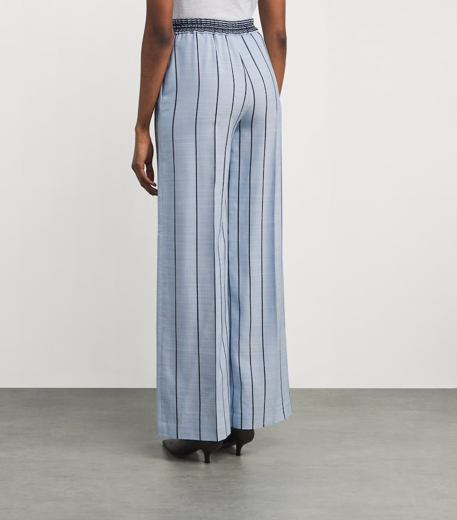 Embroidered Stripe Alanel Trousers OXFORD BLUE/COBALT Image 4