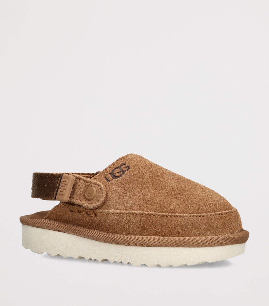 UGG Kids Suede Goldenstar Clogs Brown Image 3