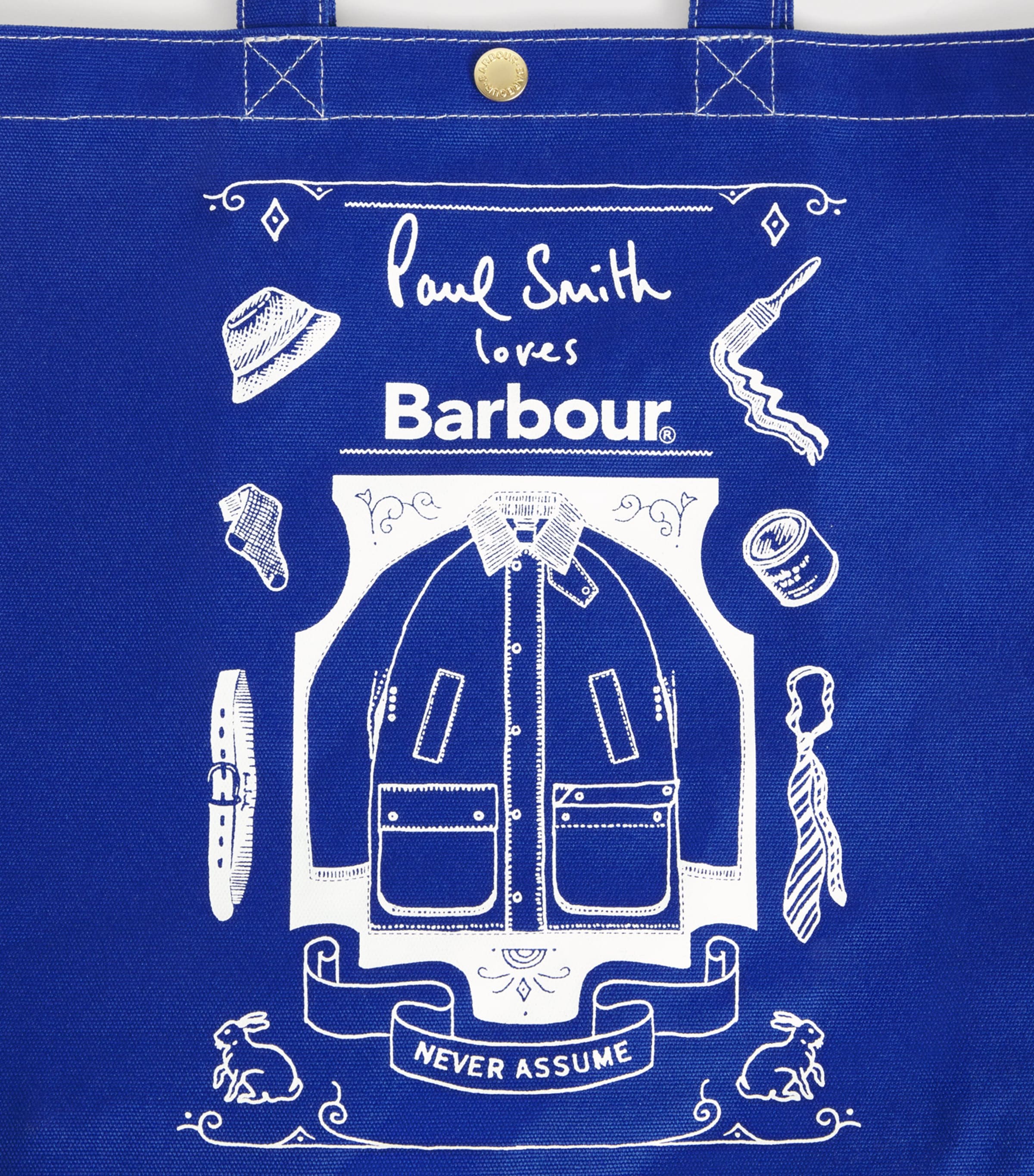 Barbour Blue x Paul Smith Cotton Best in Show Tote Bag | Harrods US