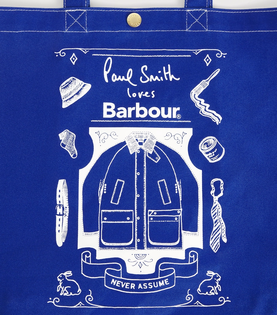 x Paul Smith Cotton Best in Show Tote Bag BLUE Image 6