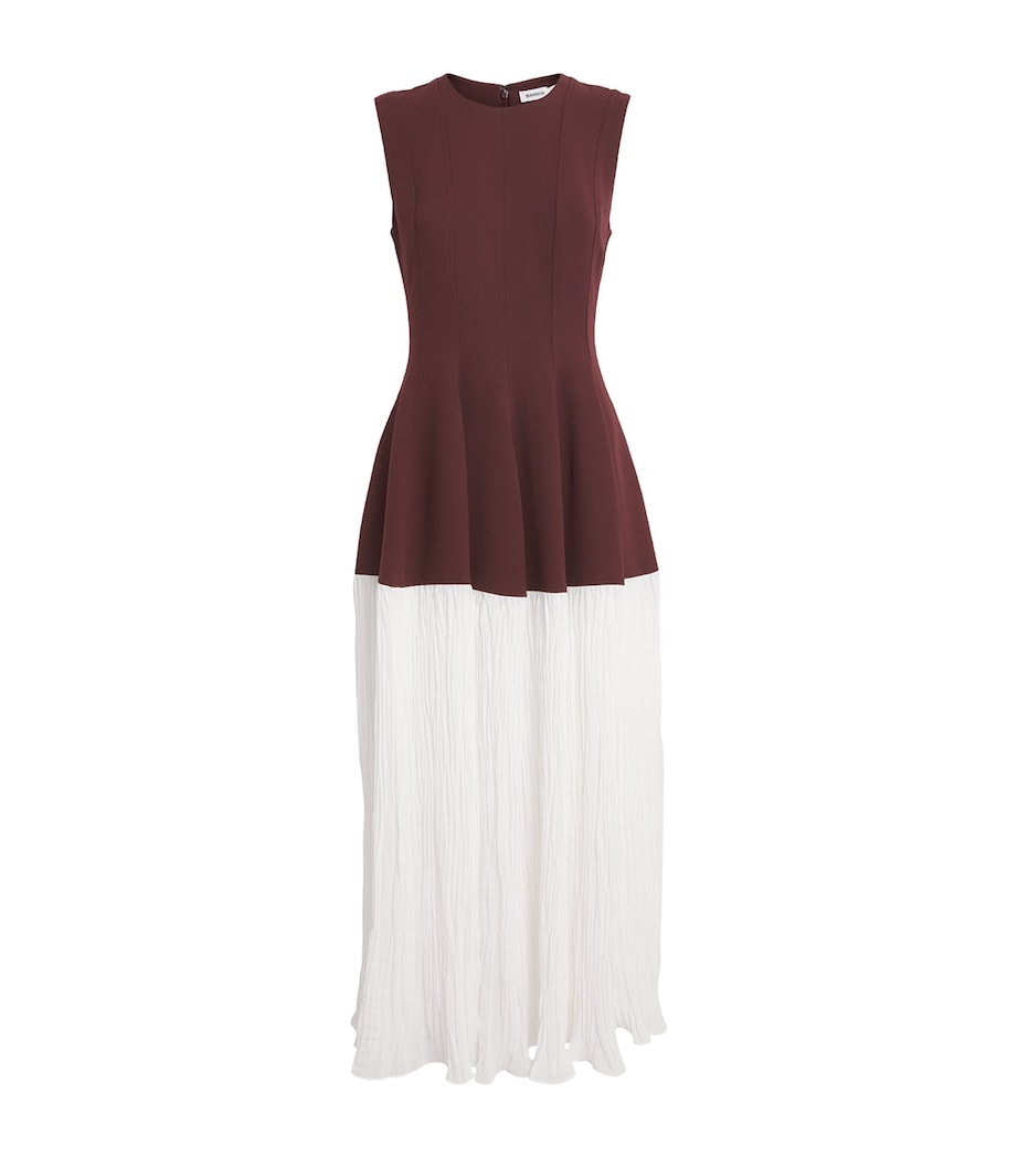 Pleated Raleigh Midi Dress MAHOGANY MULTI Image 1