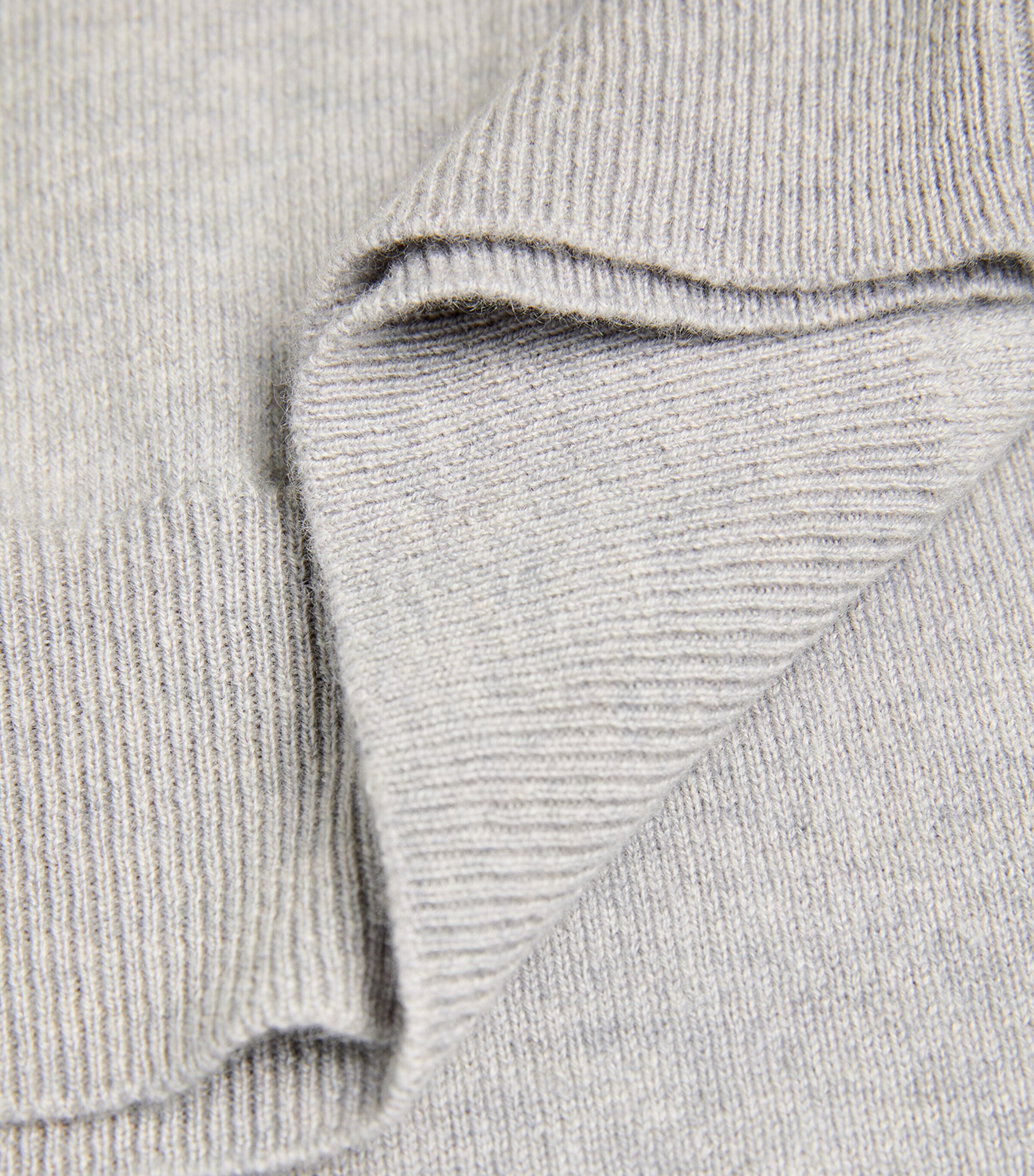 Harrods Womens Cashmere Crew-Neck Sweater Pale Grey Marl Image 5