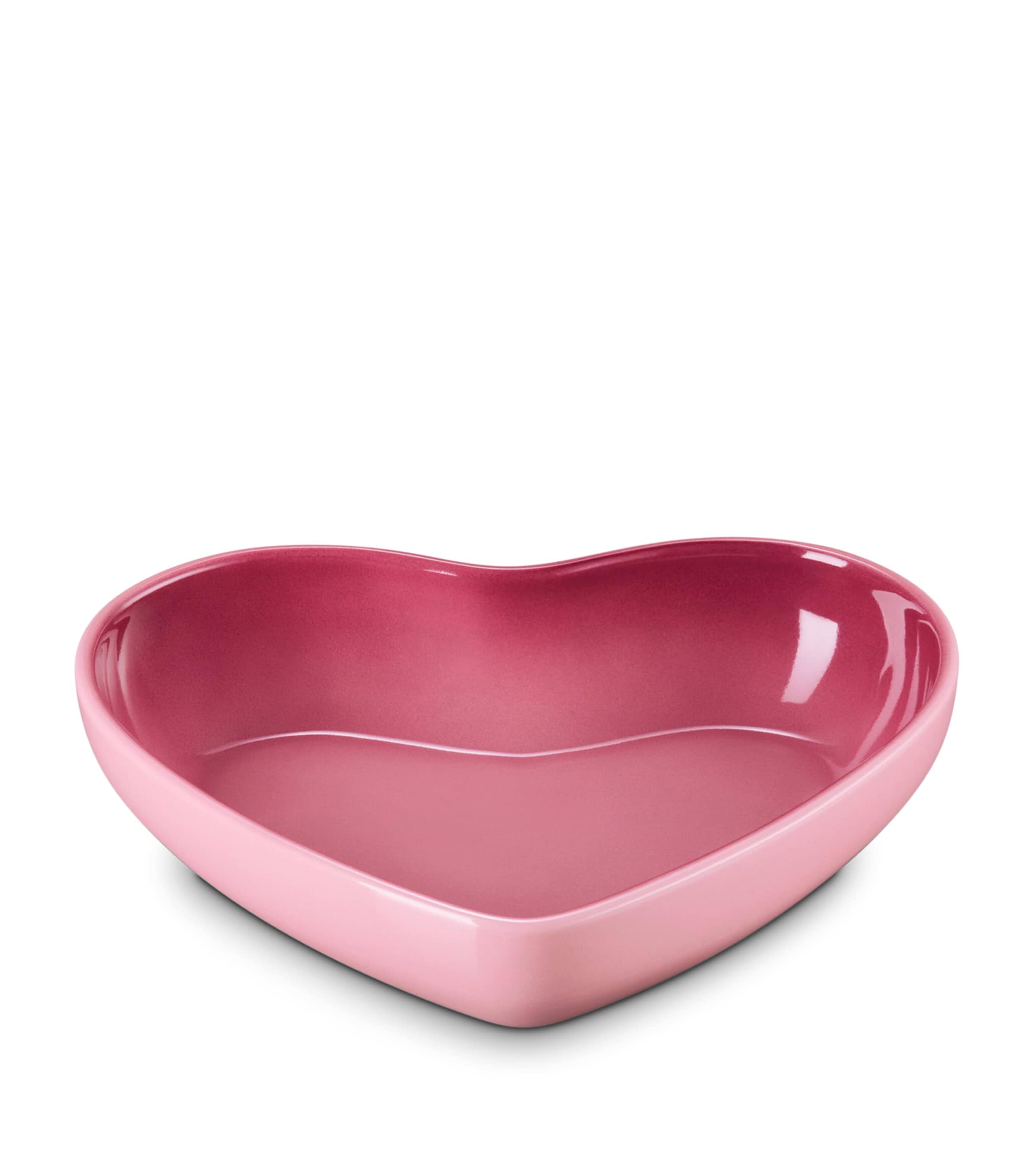 Le Creuset Stoneware Heart Bowl (20cm) Rose Quartz Image 2