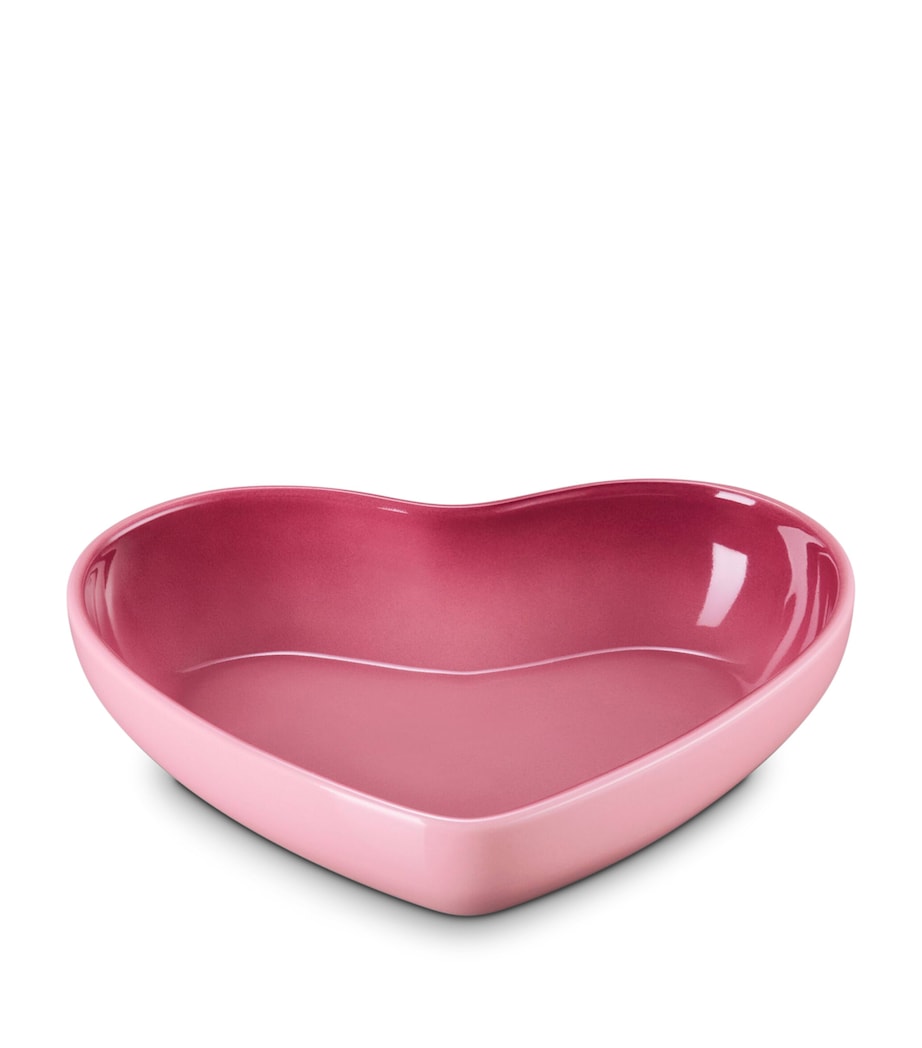 Le Creuset Stoneware Heart Bowl (20cm) Rose Quartz Image 2