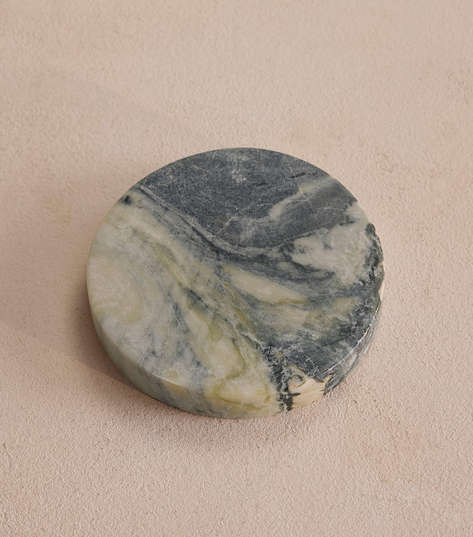 Soho Home Set of 4 Marble Hanson Coasters Green Image 3