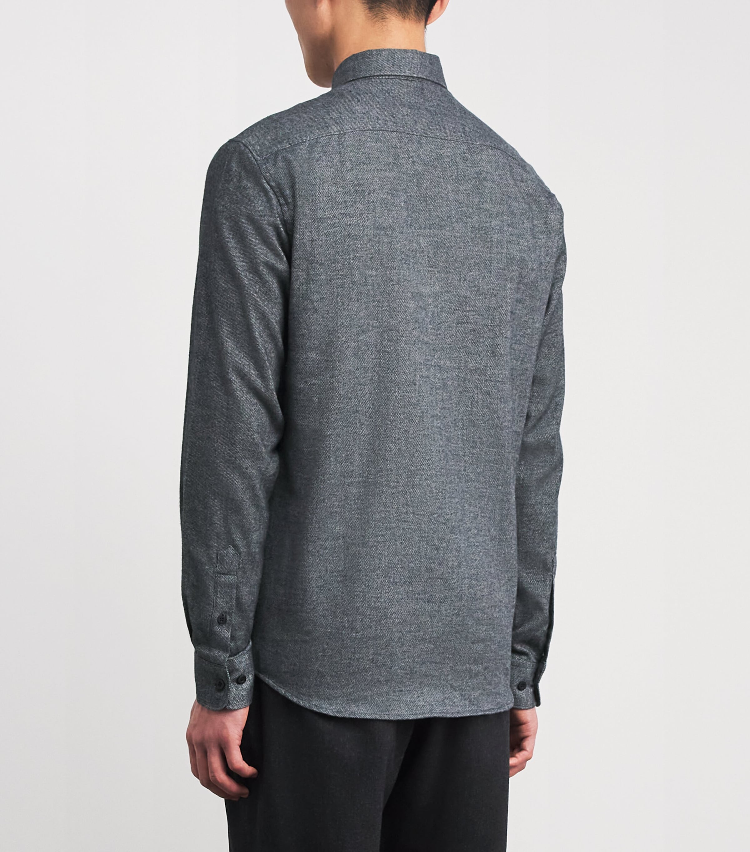 Brushed Cotton Shirt CHARCOAL MELANGE Image 4