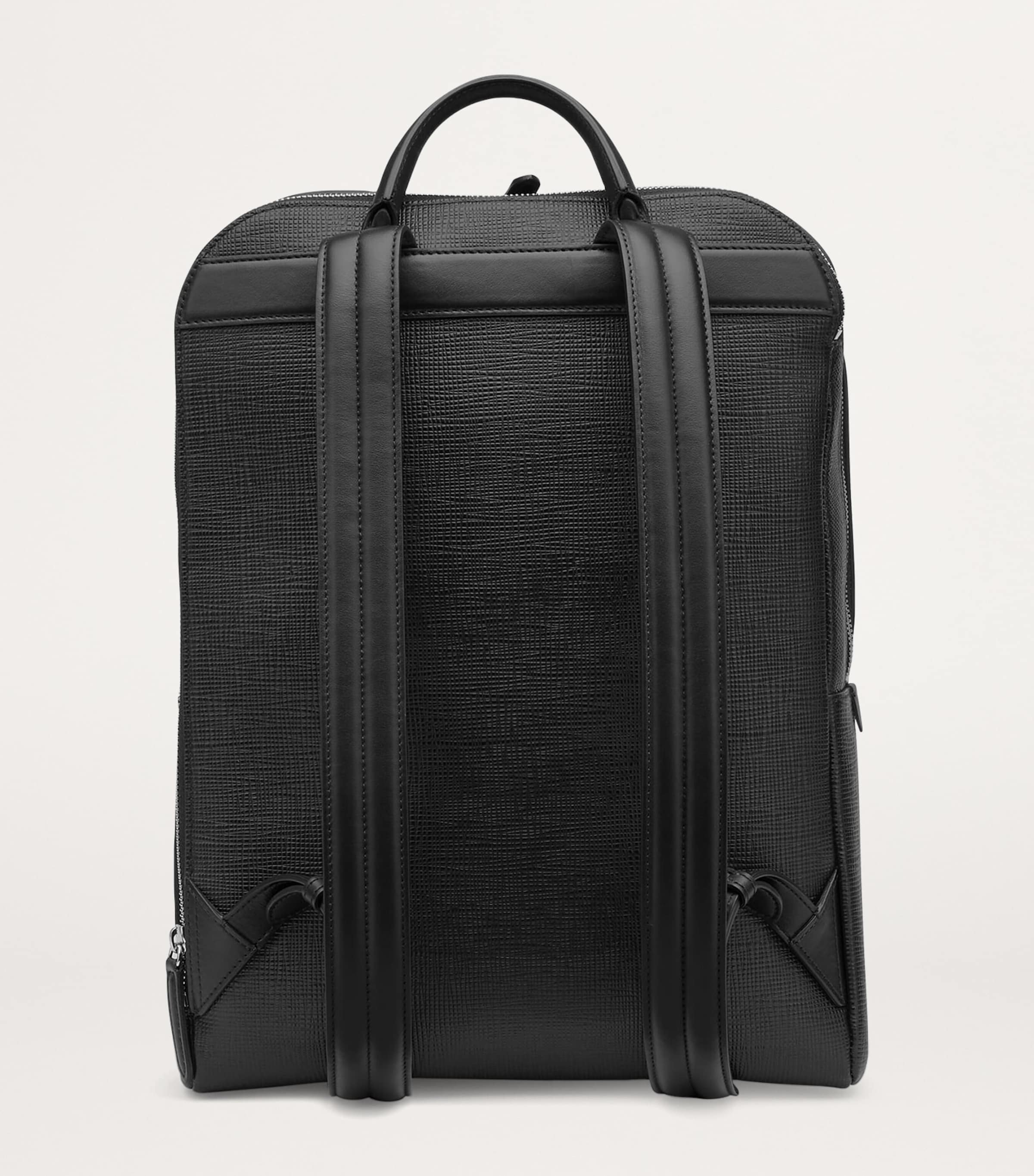 Leather Panama Backpack BLACK Image 3