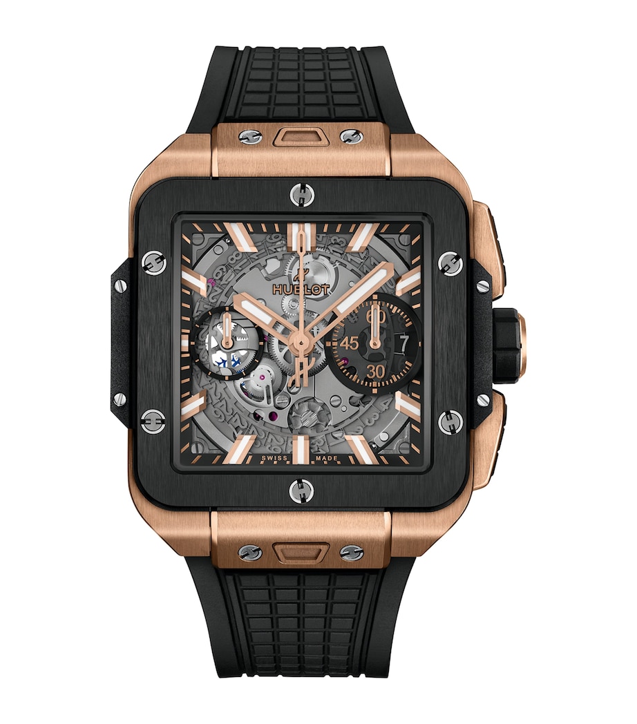 Hublot Ceramic Square Bang Unico Watch 42mm Black Image 1