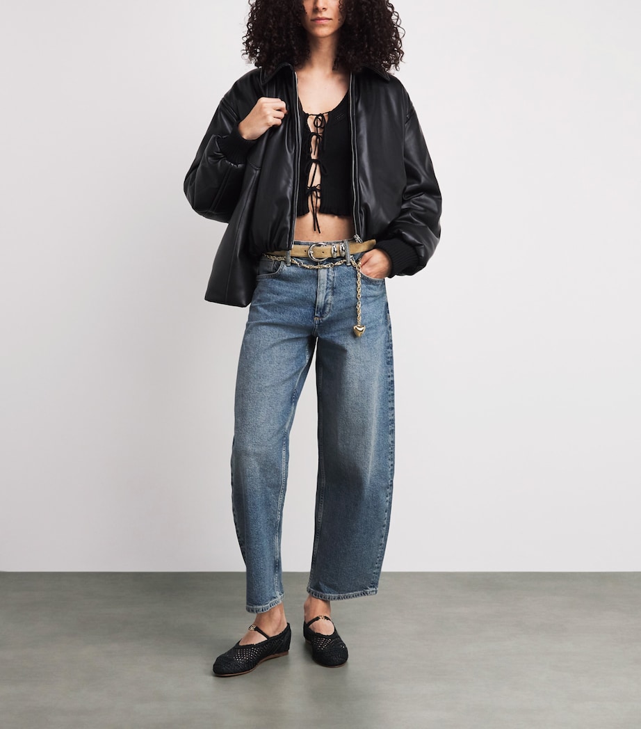Claudie Pierlot Heart Charm Double-Chain Belt Gold Image 2
