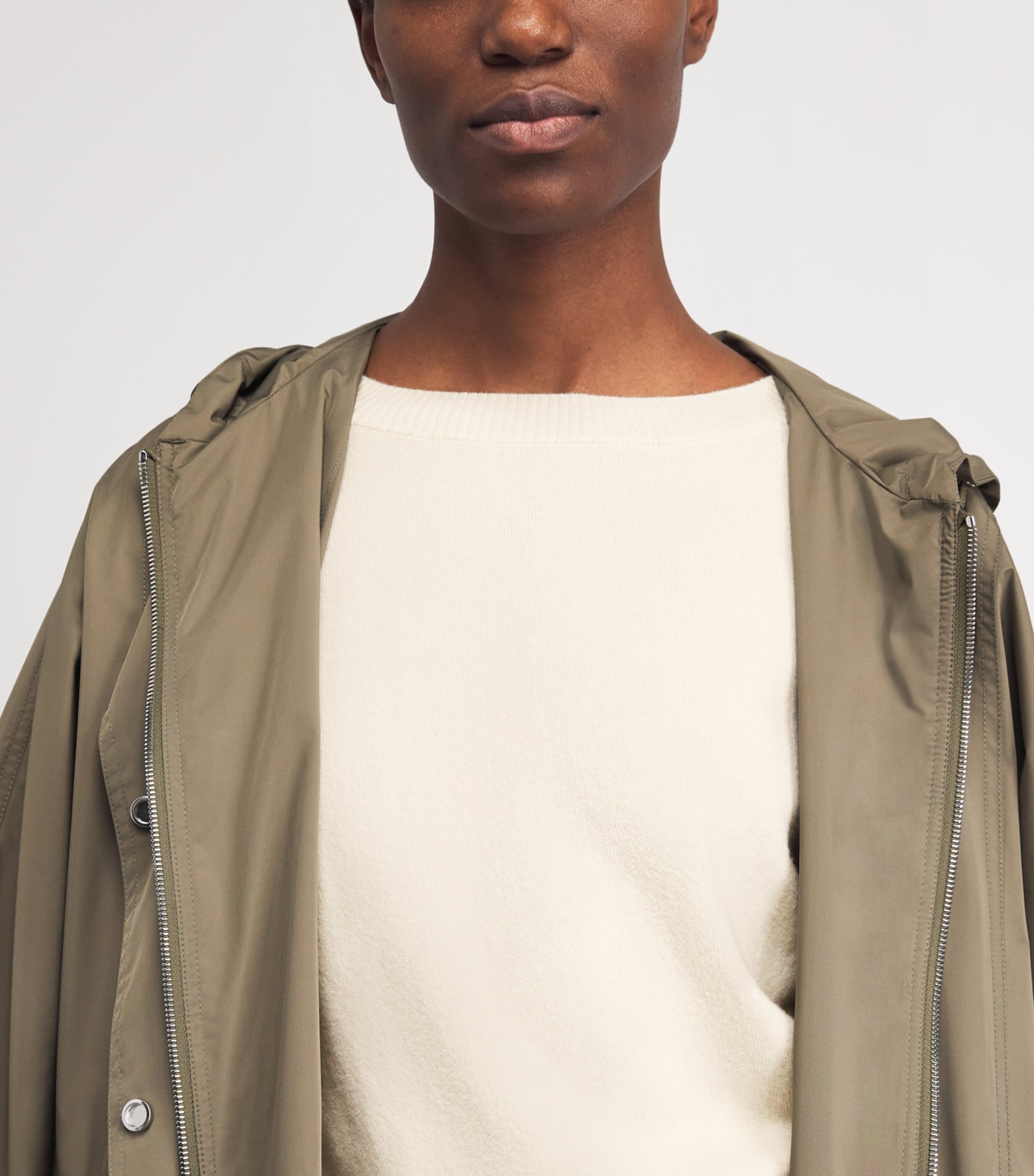 Yves Salomon Womens Wool-Blend Sweater Image 3