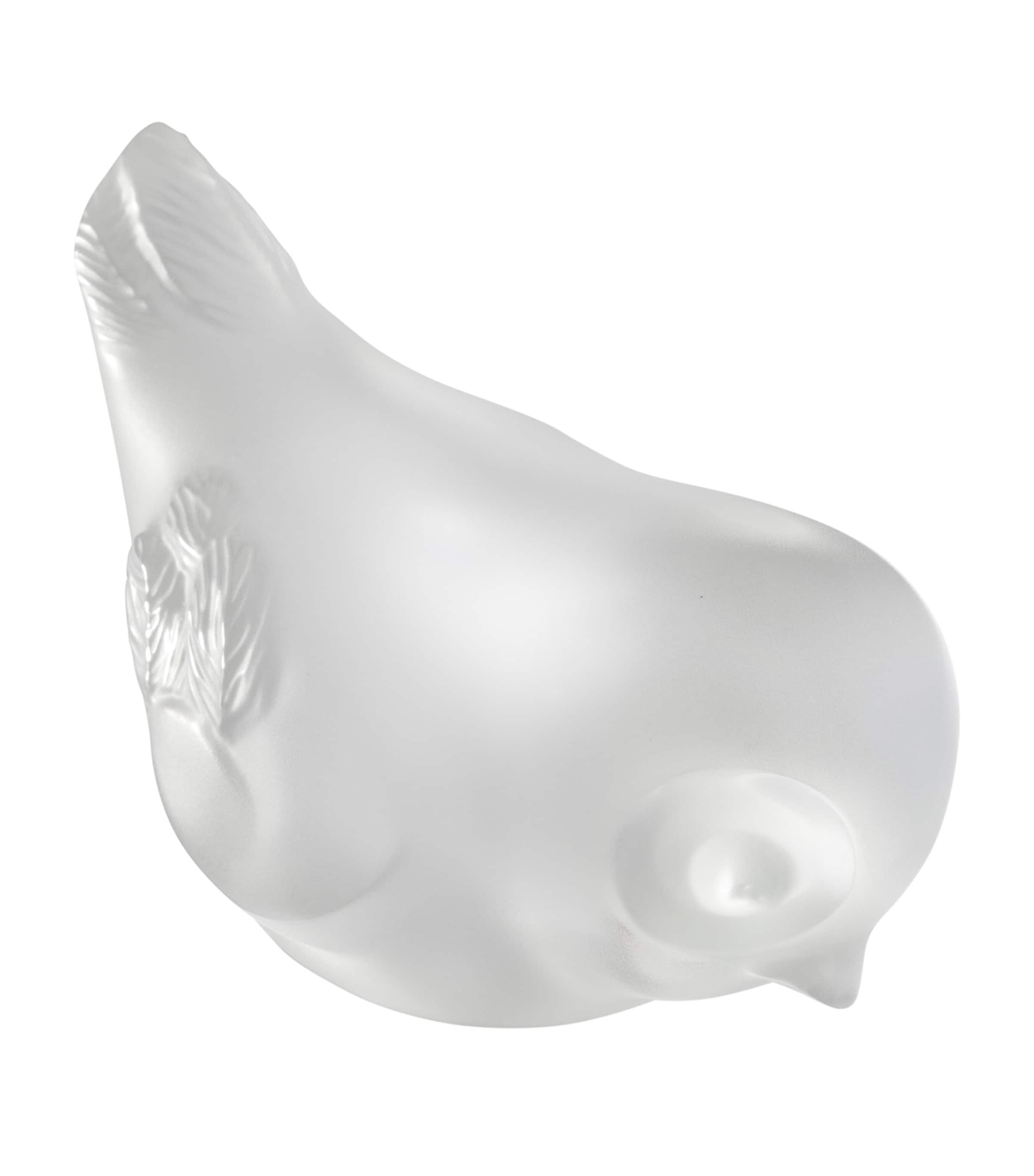 Lalique Piou-Piou Head Down Sculpture (6cm) Incolore Image 1