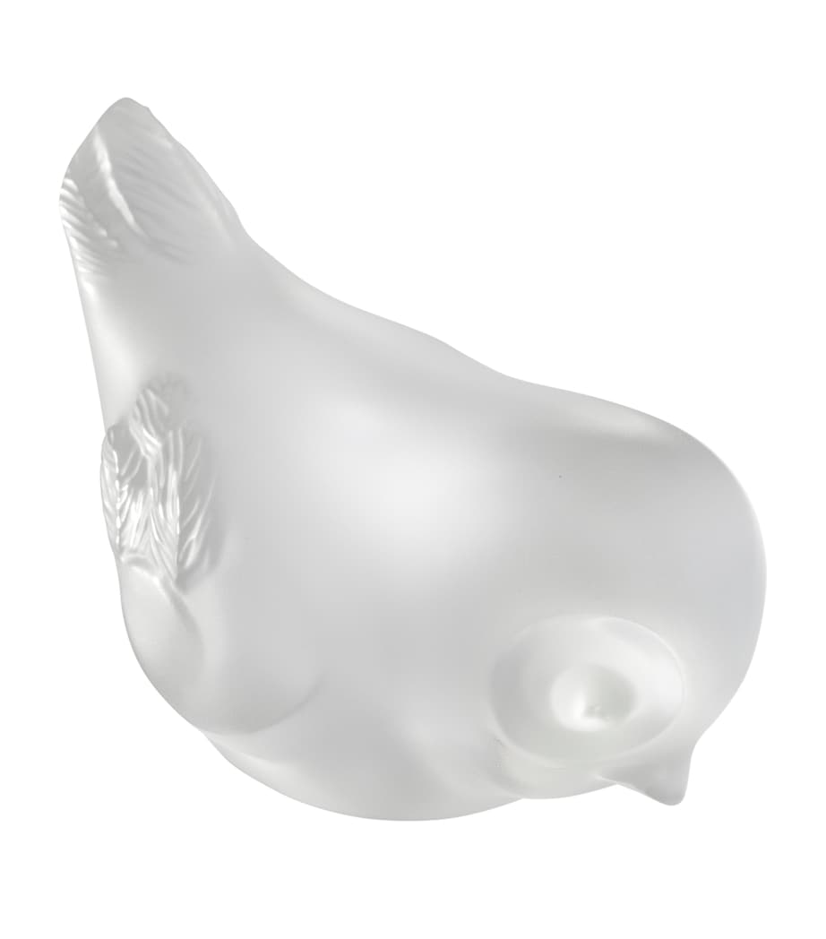 Lalique Piou-Piou Head Down Sculpture (6cm) Incolore Image 1