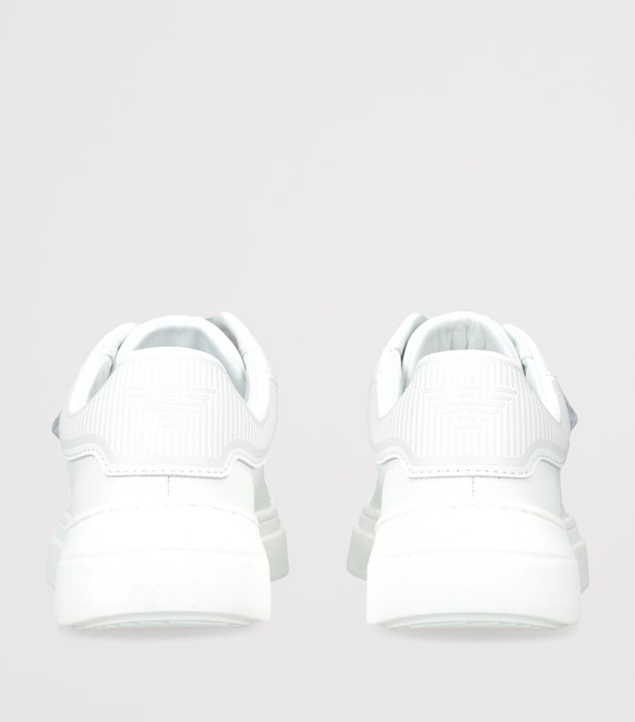 Leather Velcro Sneakers WHITE Image 2