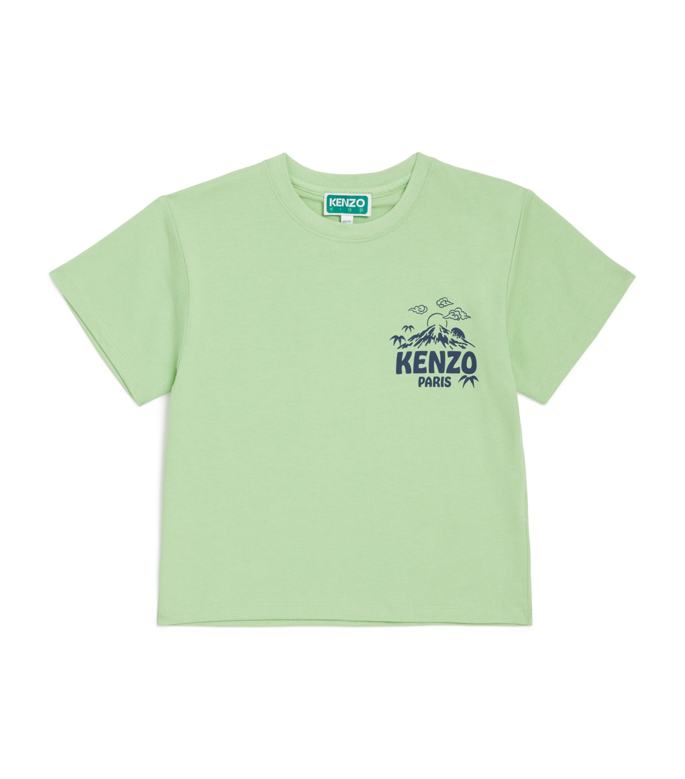 Cotton Fuji Logo T-Shirt (2-14 Years) 61BQUIET GREEN Image 1